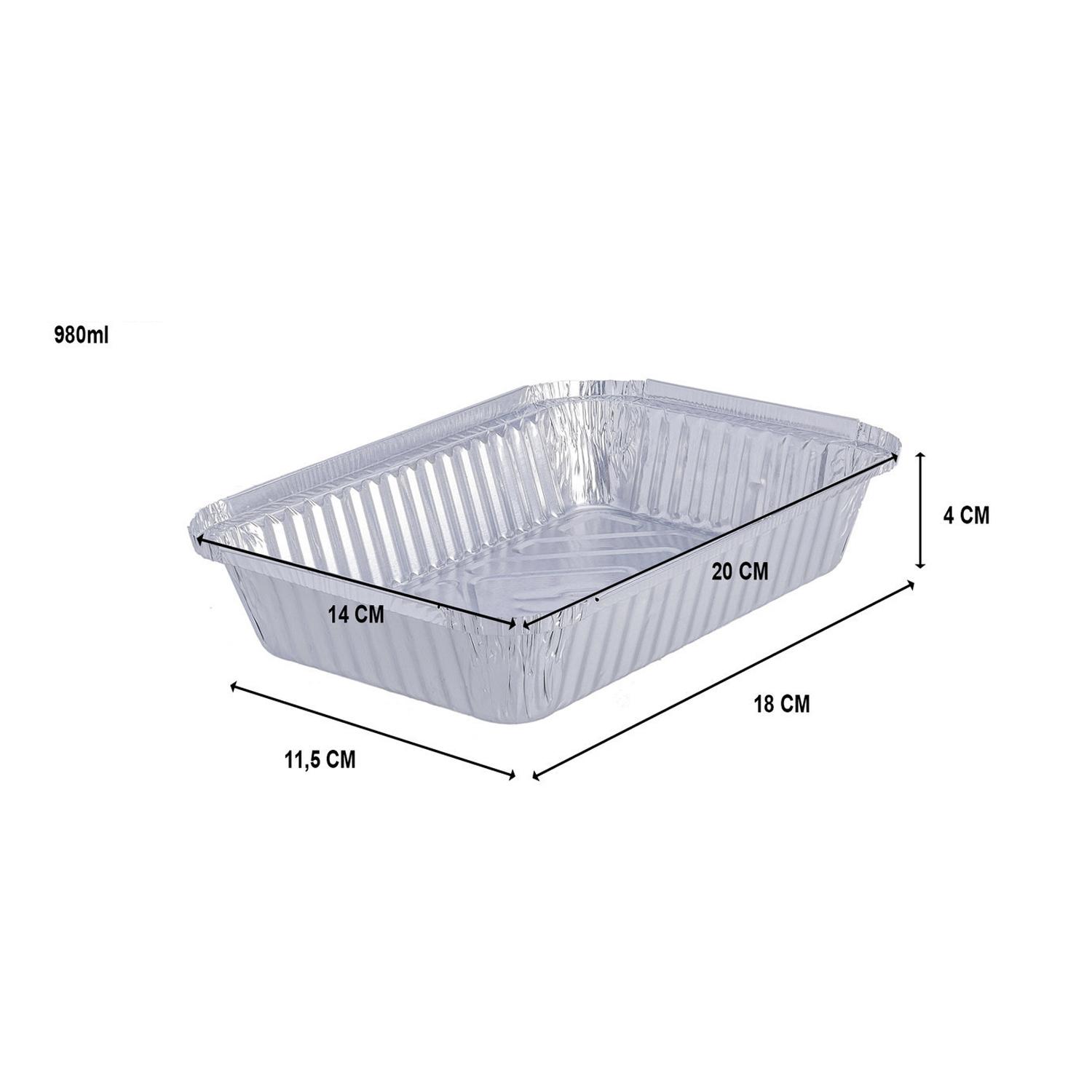 ALUMINIUM FOOD CONTAINER 980 ML