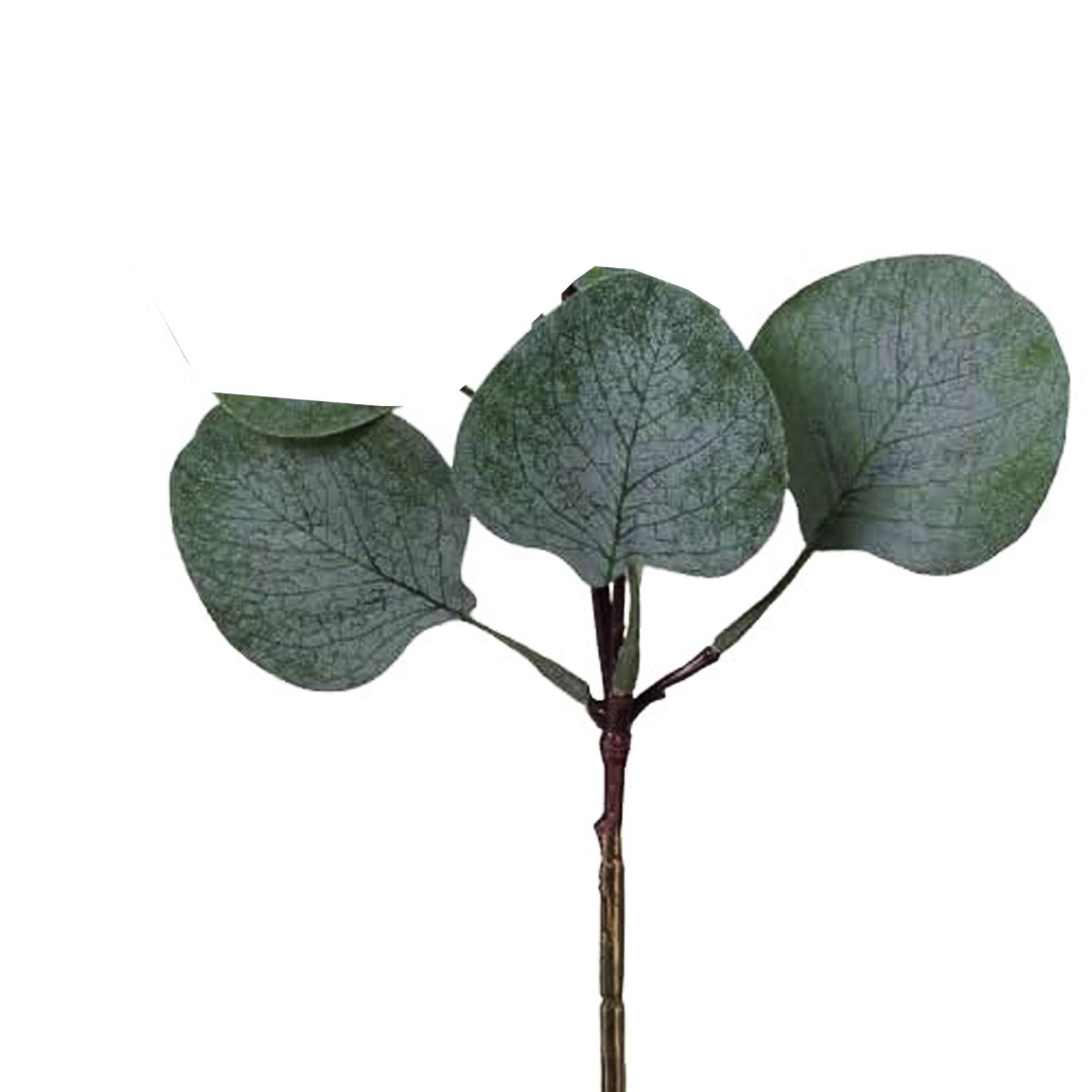 ARTIFICIAL EUCALYPTUS 3 LEAVES STEM