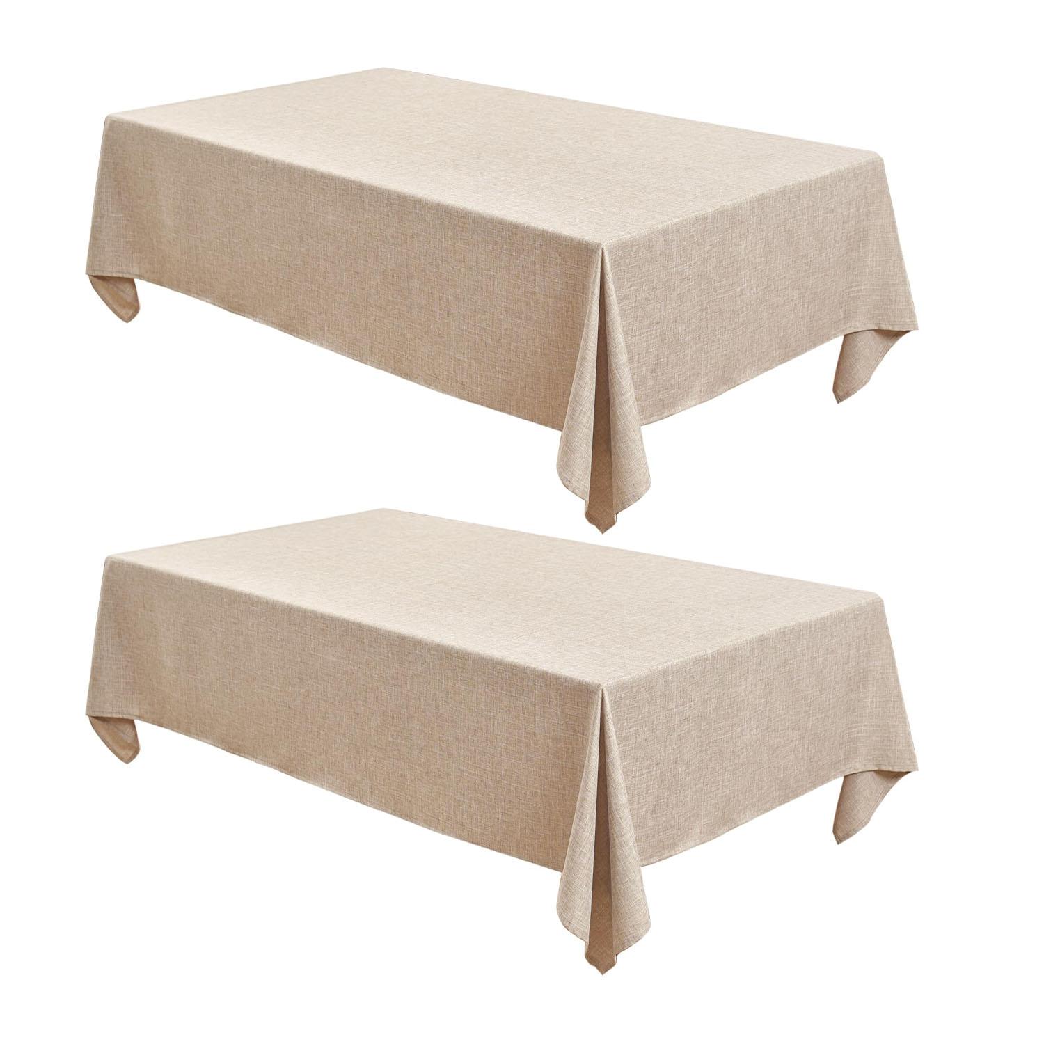 BEIGE TABLE COVER