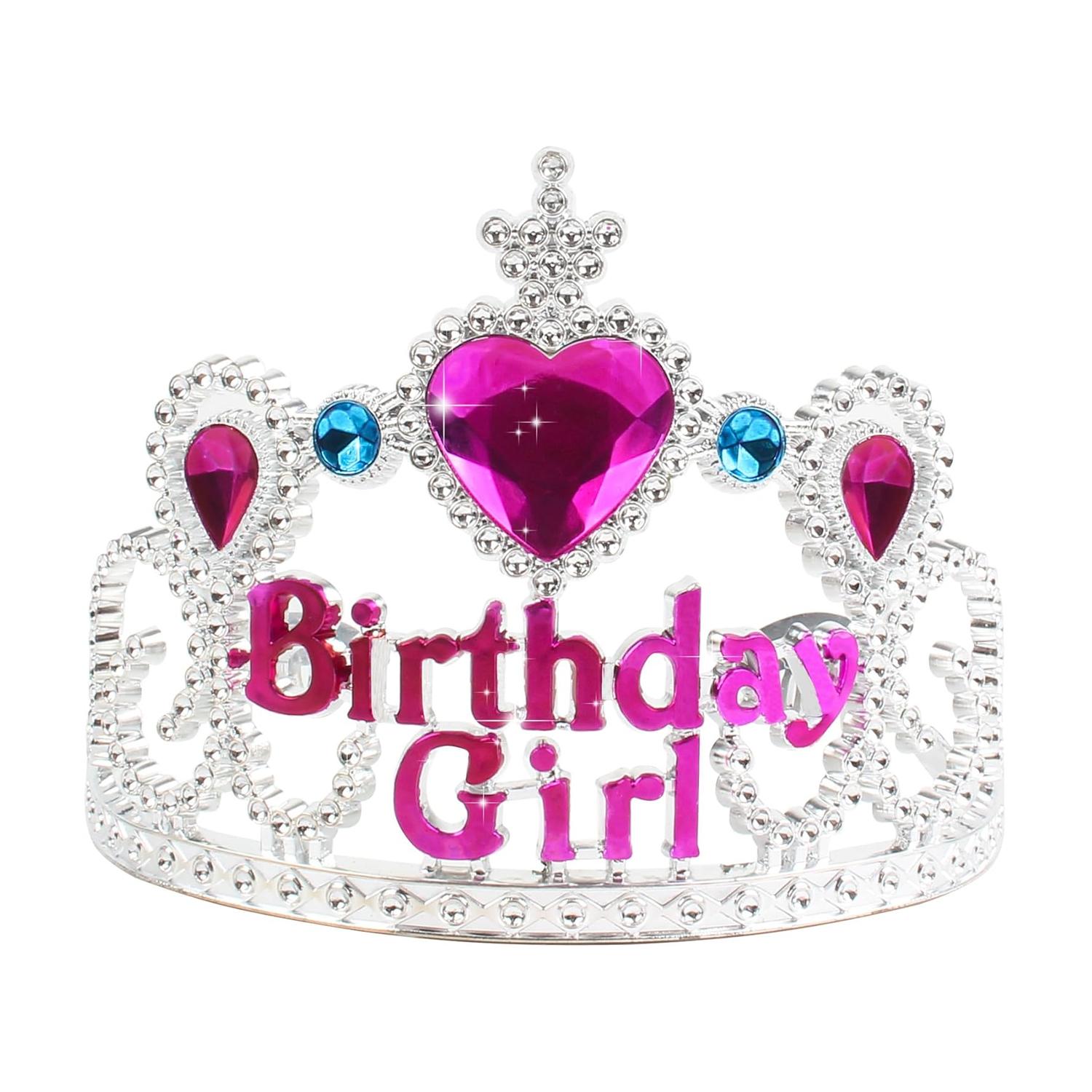 BIRTHDAY GIRL TIARA IN PINK