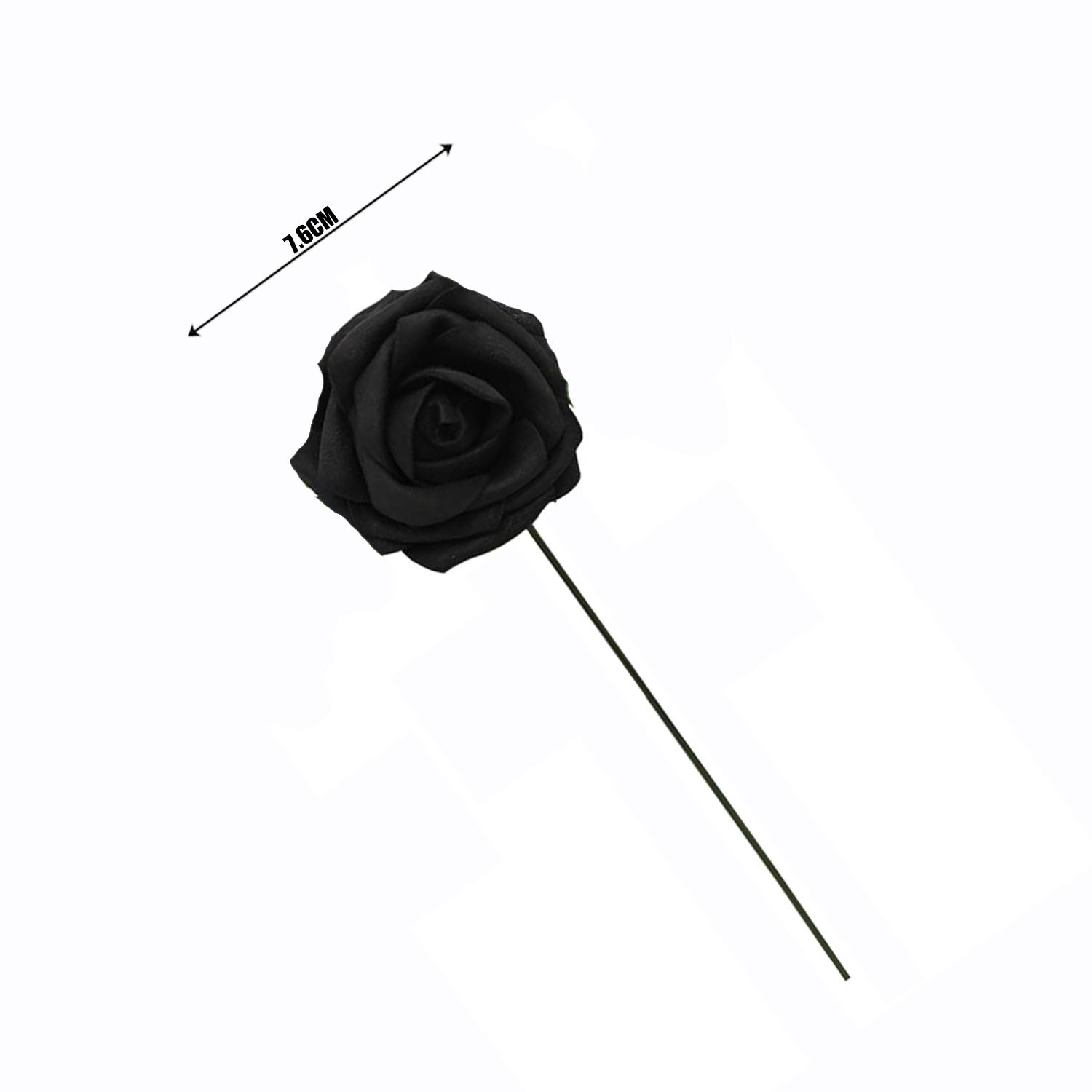 BLACK ARTIFICIAL ROSE FLOWER