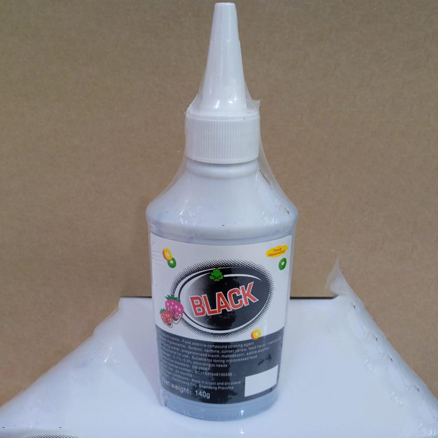 BLACK GEL FOOD COLOUR 140GMS