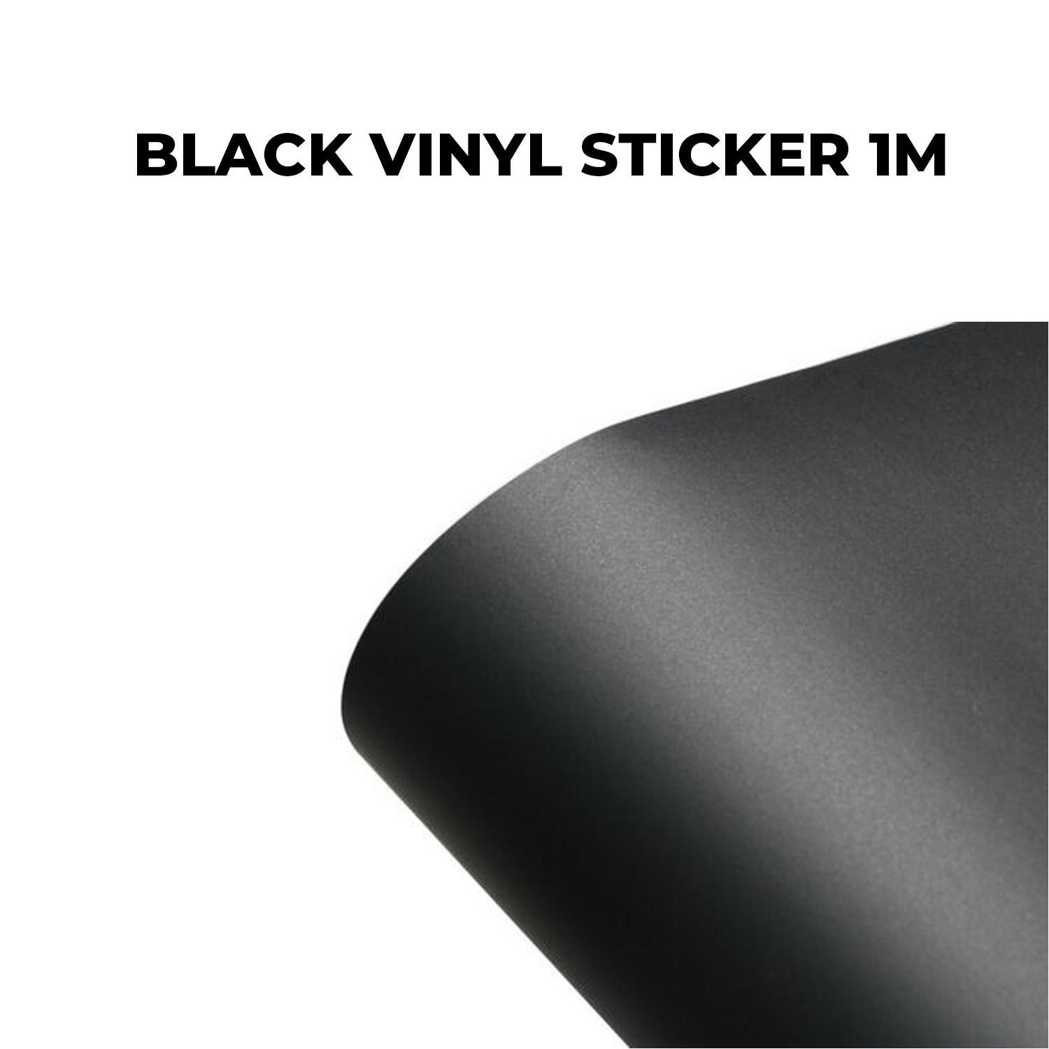 BLACK VINYL STICKER 1M