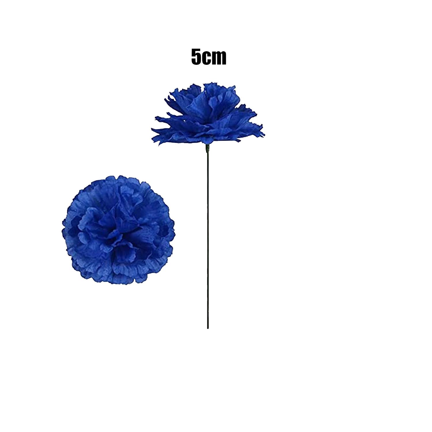 BLUE CARNATION ARTIFICIAL FLOWER 5CM