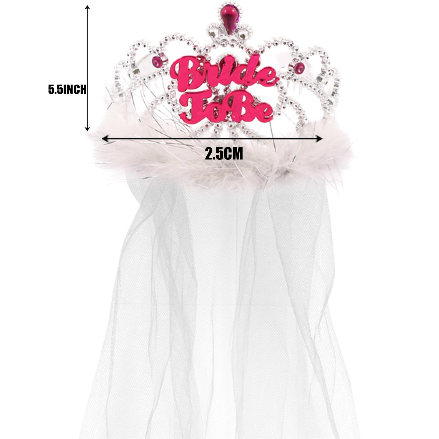 BRIDE TO BE TIARA WITH VEIL