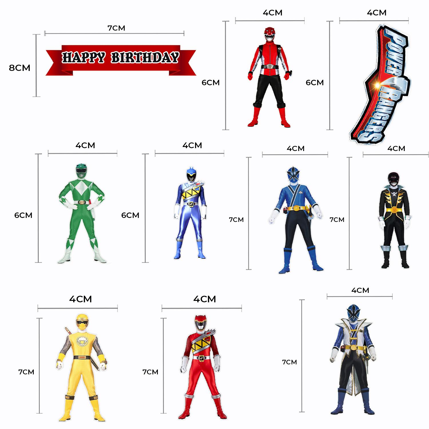 CARDSTOCK PAPER TOPPER A4 POWER RANGERS
