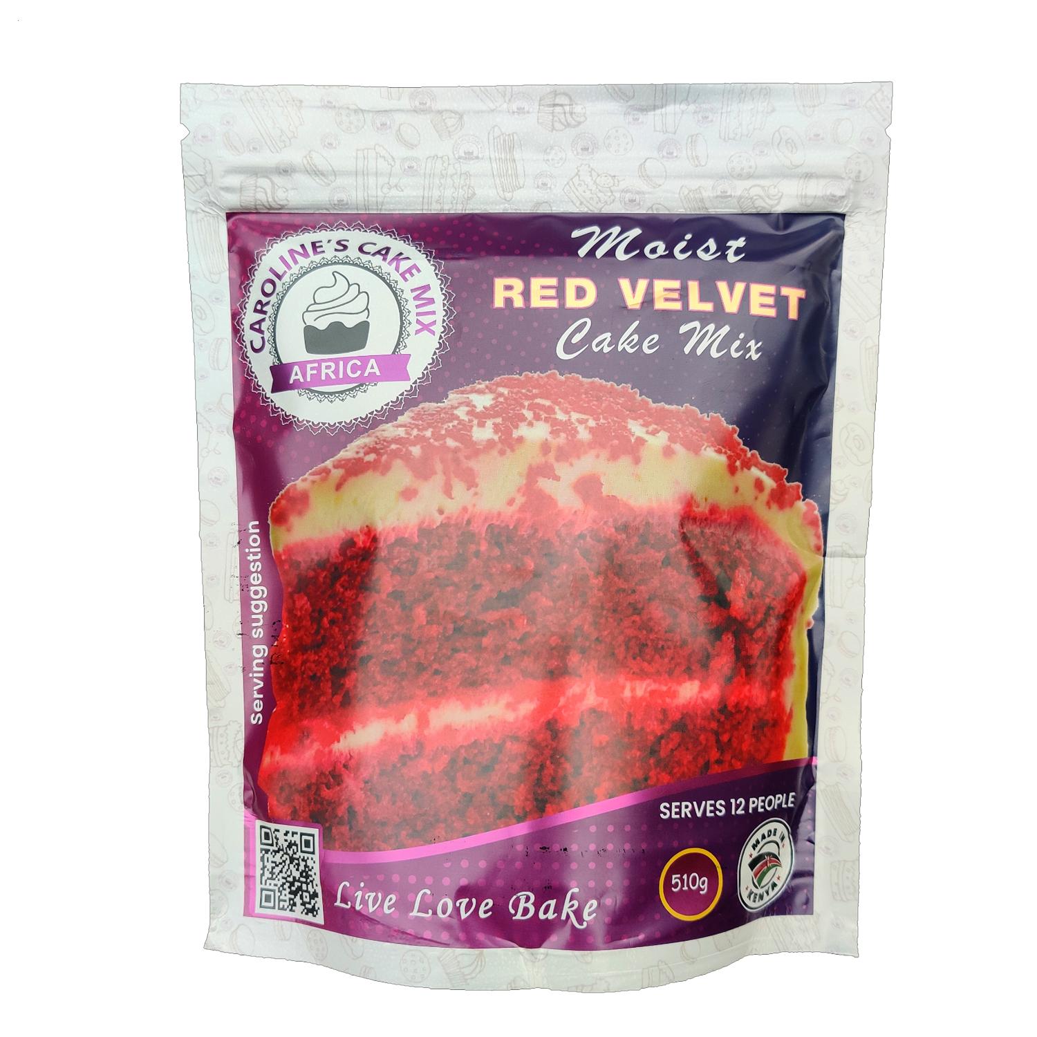 CAROLINES RED VELVET CAKE MIX 510GMS