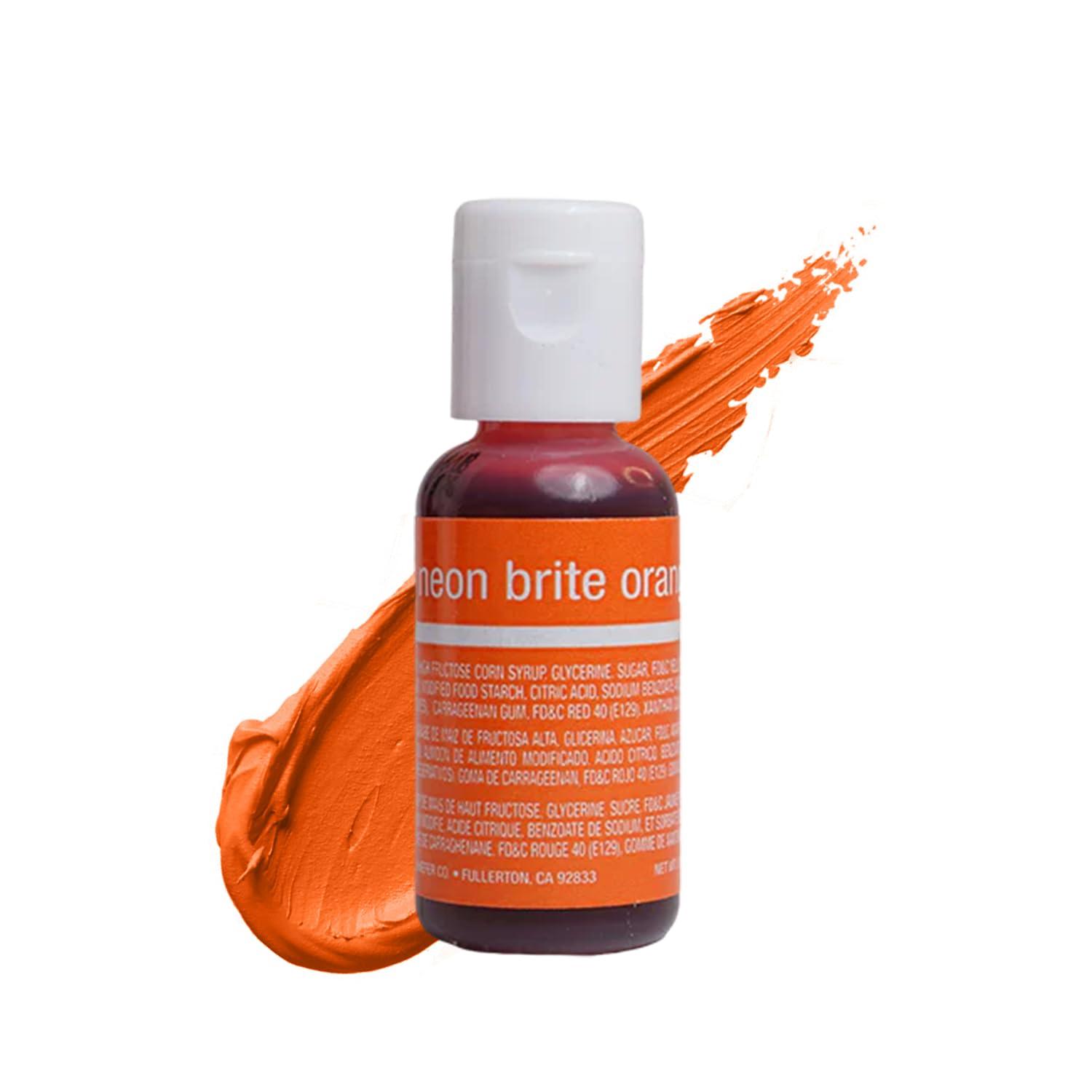 CHEFMASTER NEON BRIGHT ORANGE GEL 20MLS