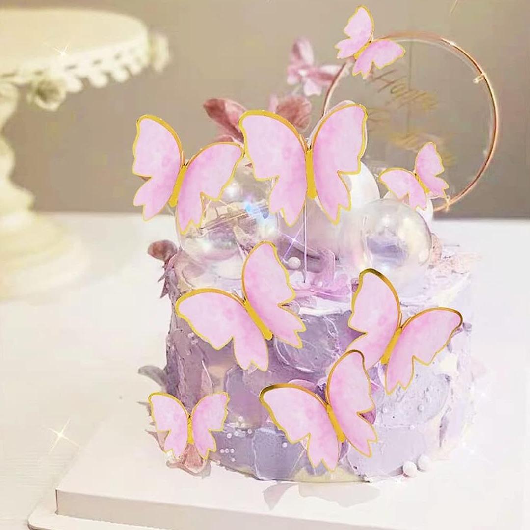 COLOURFUL BUTTERFLY PAPER TOPPER