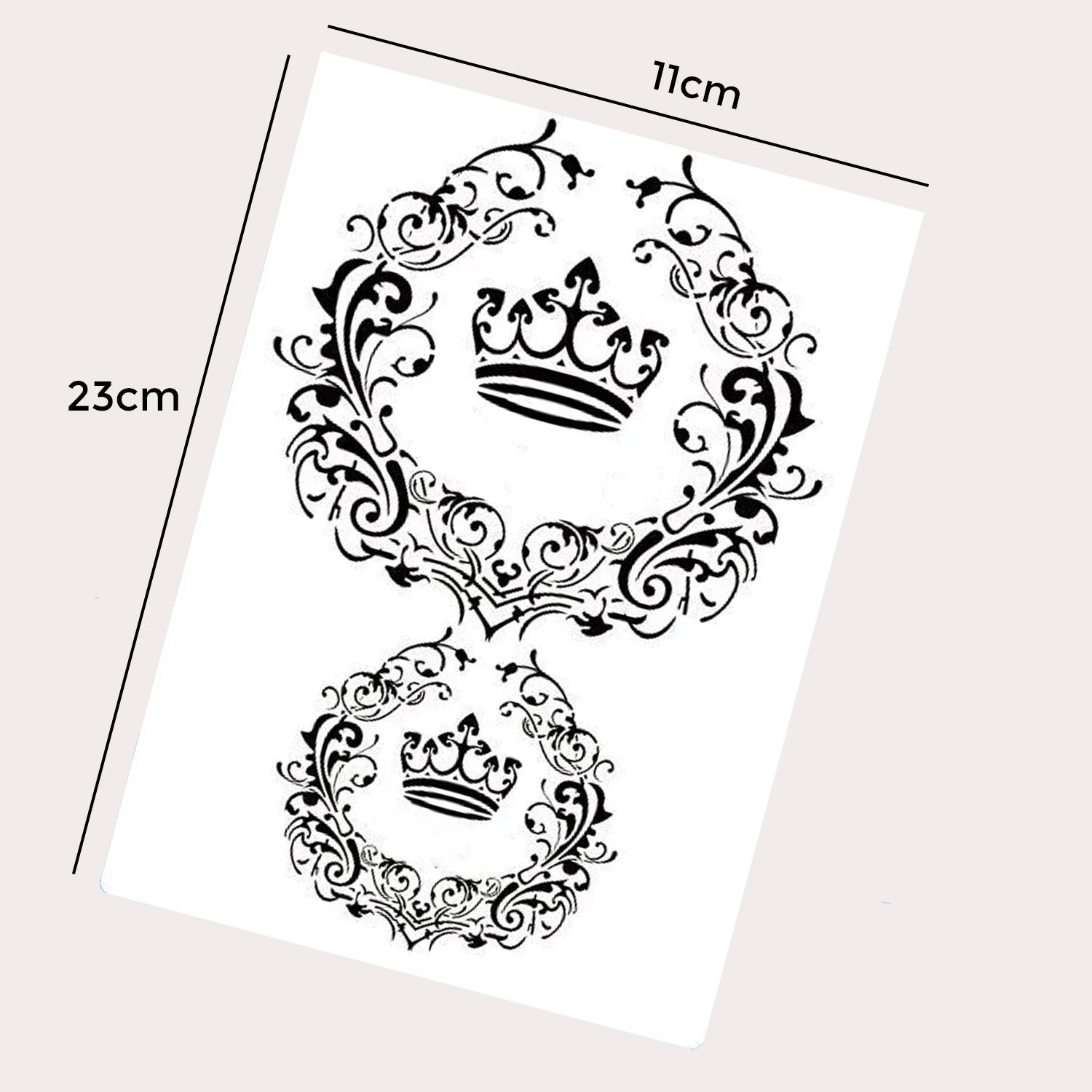CROWN WITH MONOGRAM STENCIL
