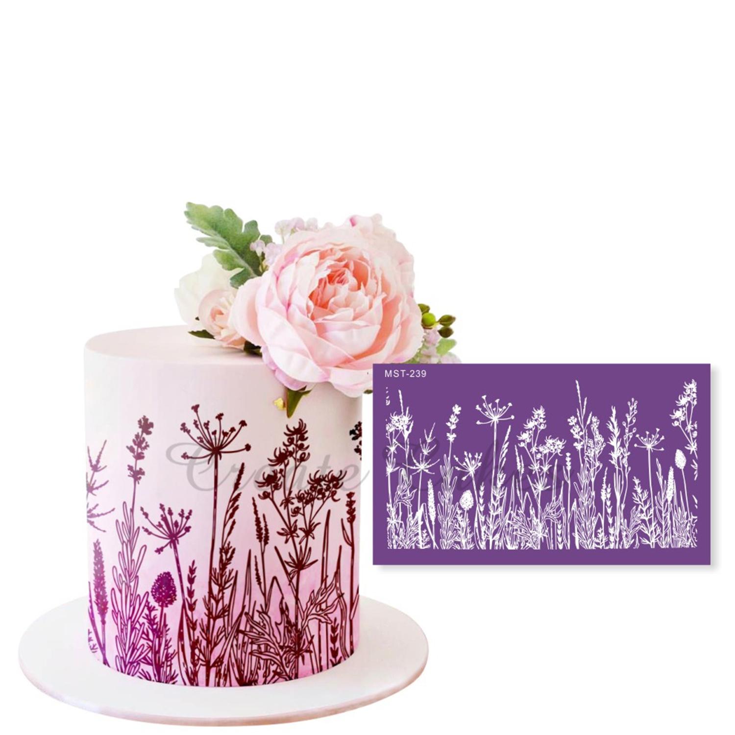 DANDELION MESH CAKE STENCIL