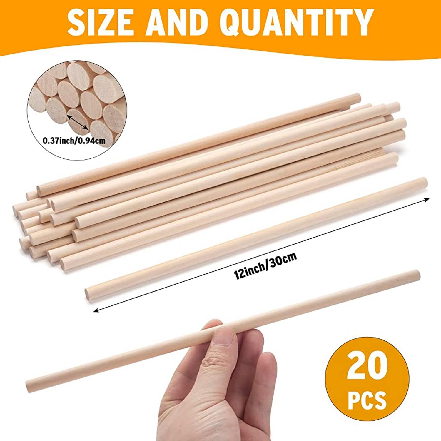 DOWEL RODS CHOP STICKS 20PCS