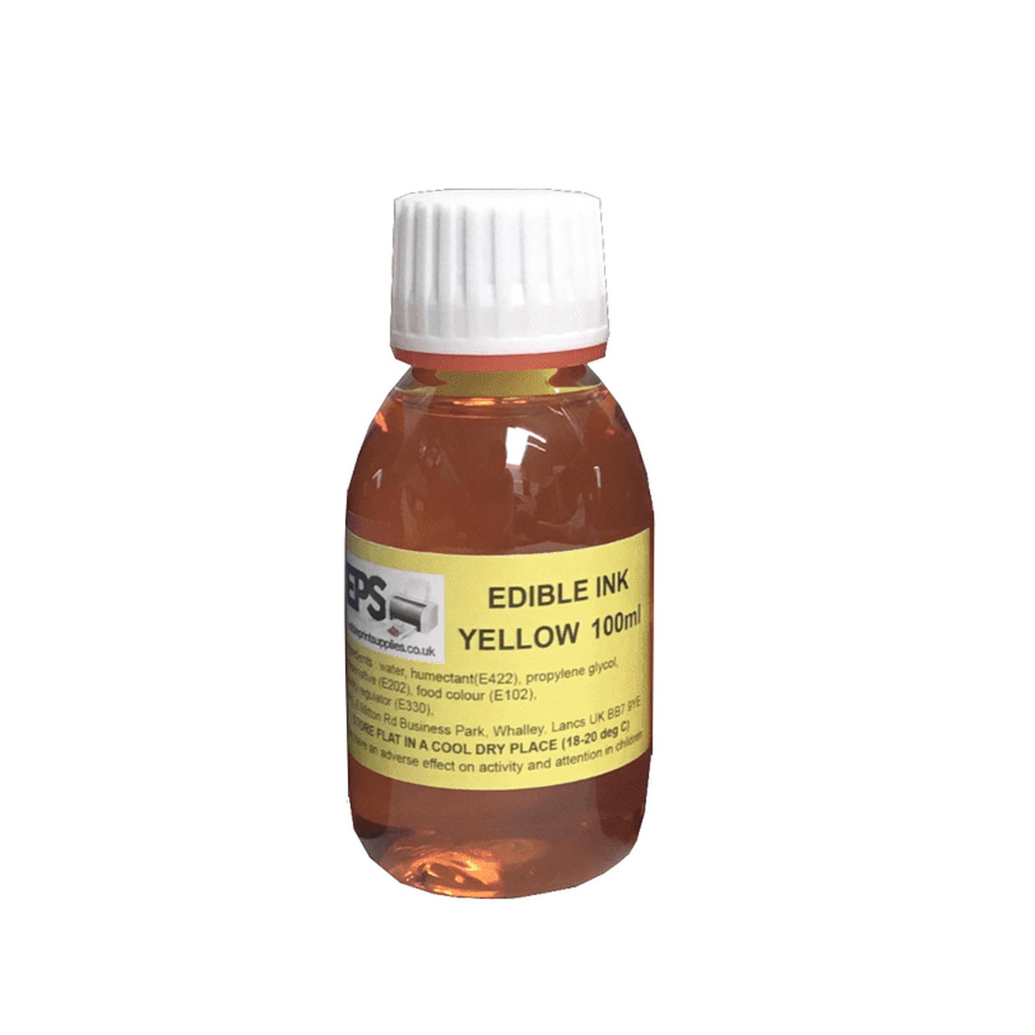 EDIBLE INK REFILL YELLOW 100ML EPS