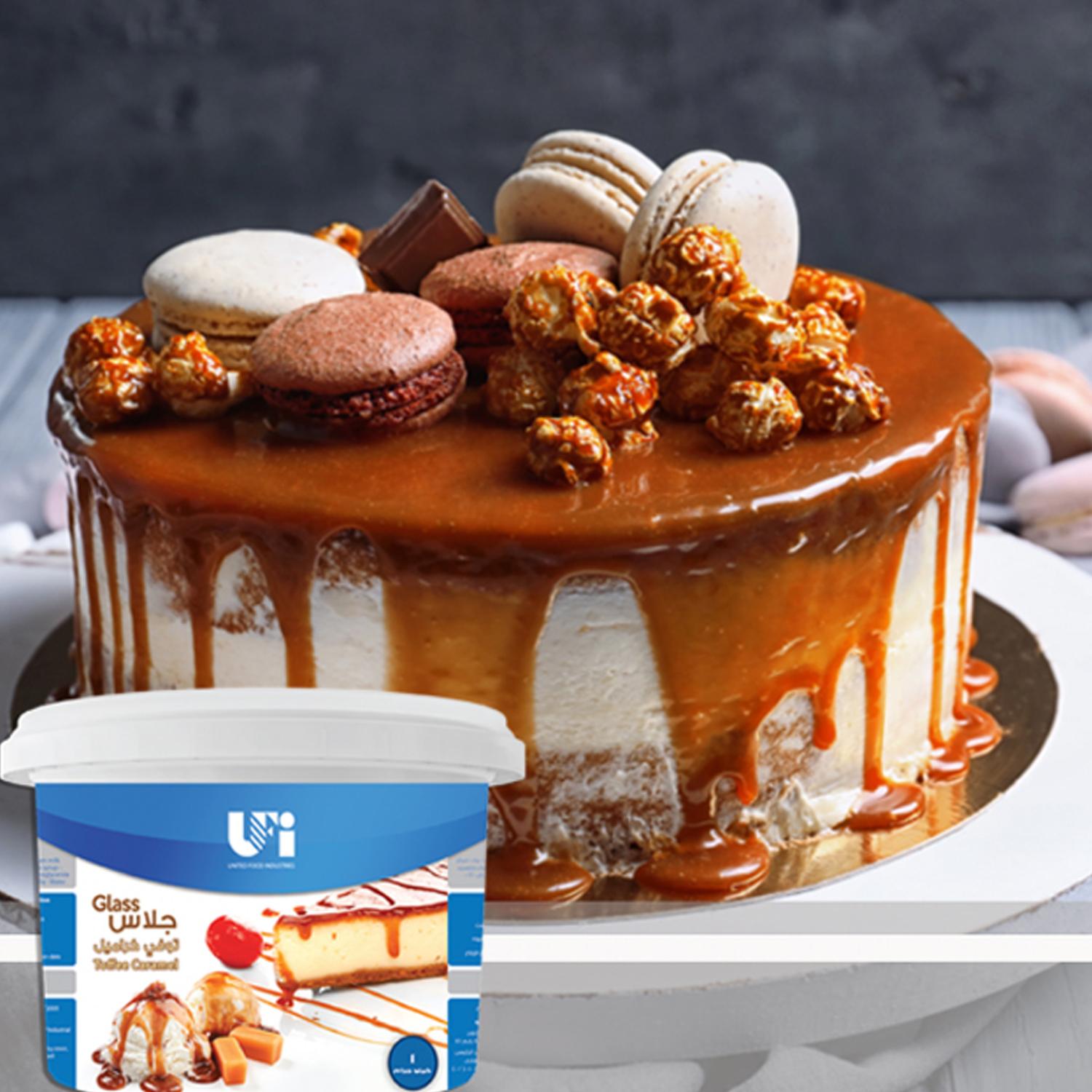 ELLY'S UFI GLASS CARAMEL PIPPING 1KG