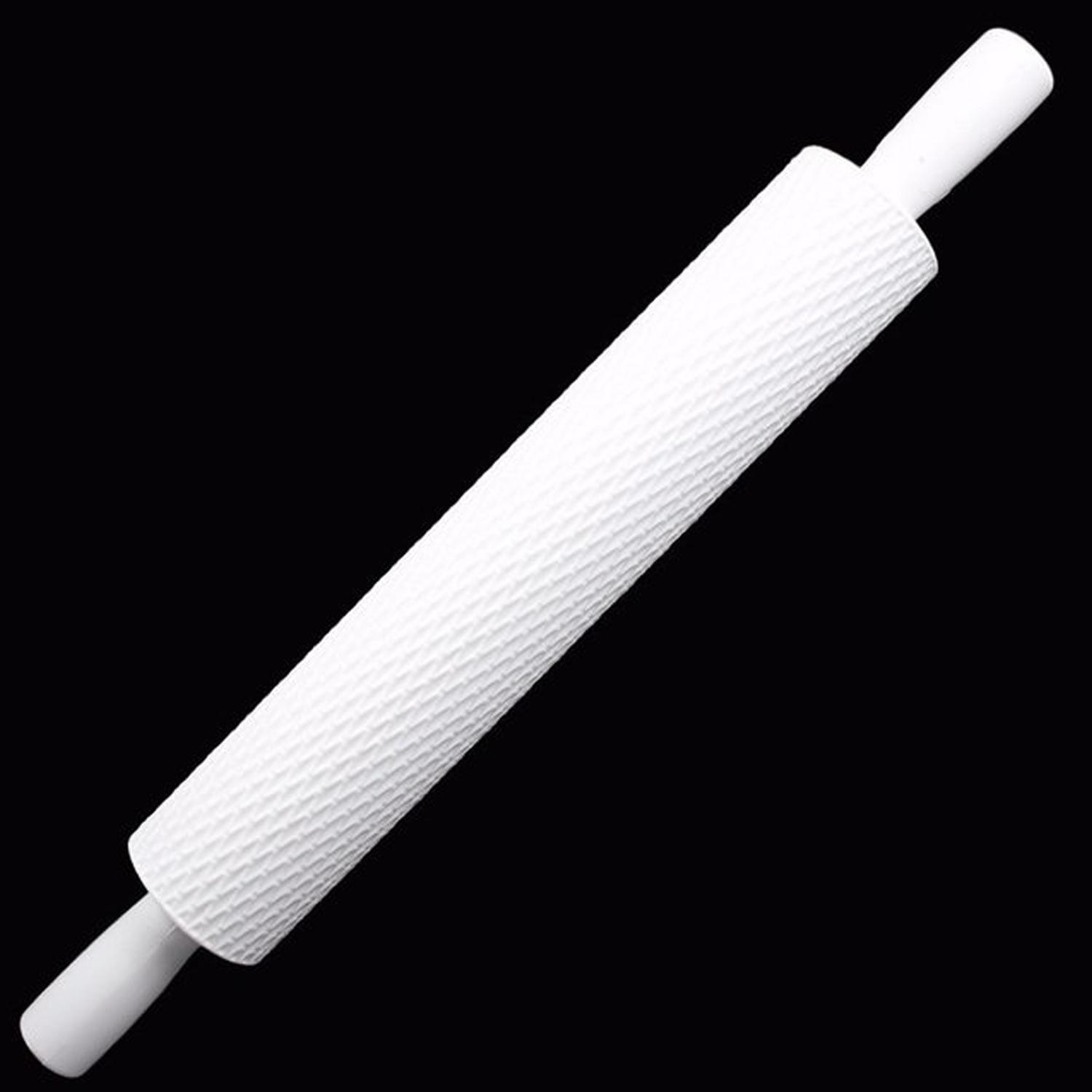 EMBOSSED ROLLING PIN 01 WHITE