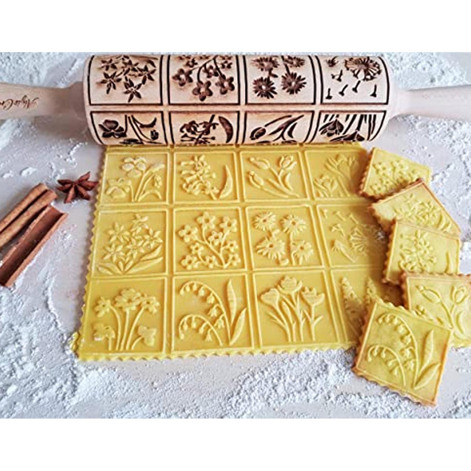 EMBOSSED ROLLING PIN 16