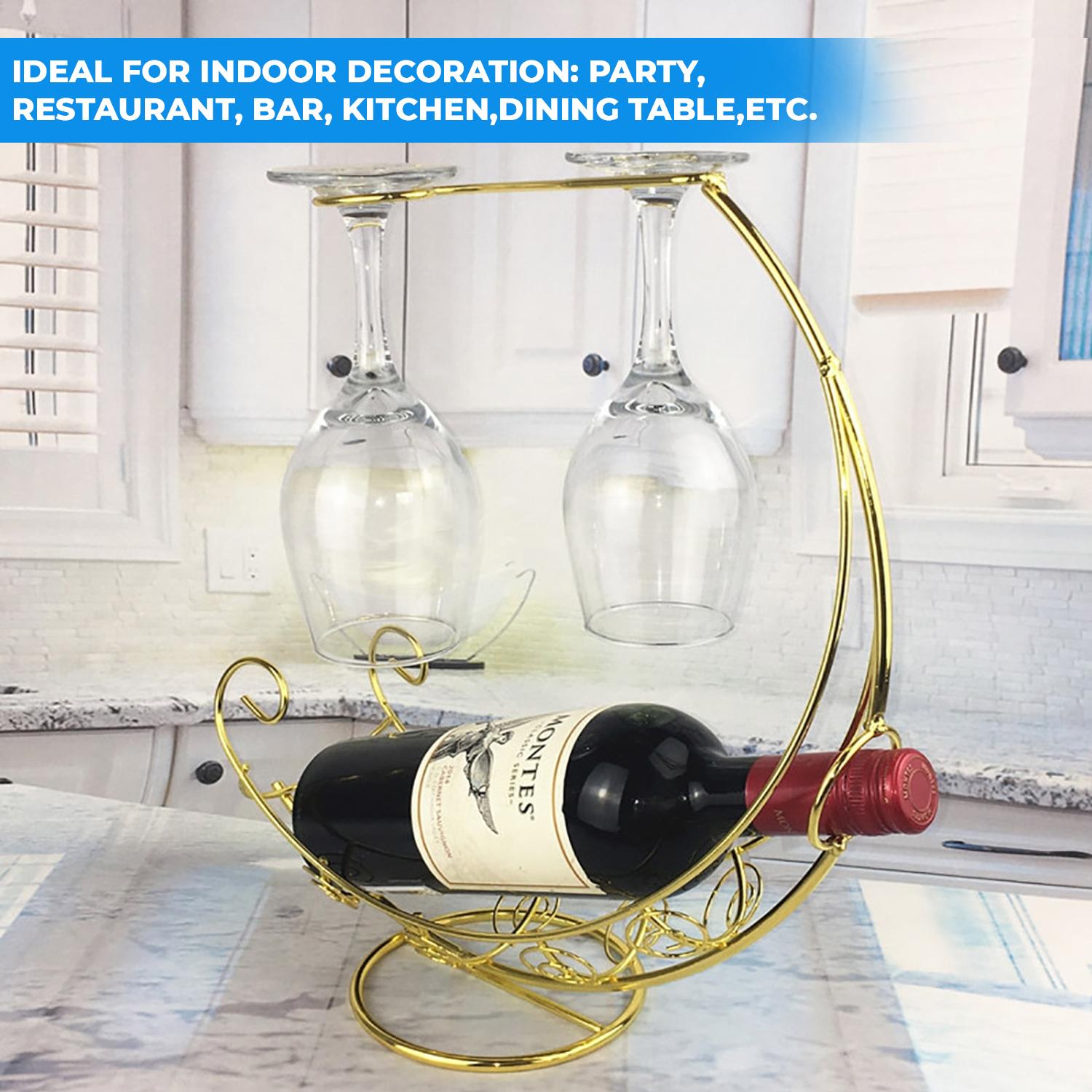 FANTASEE MOON WINE HOLDER GOLD