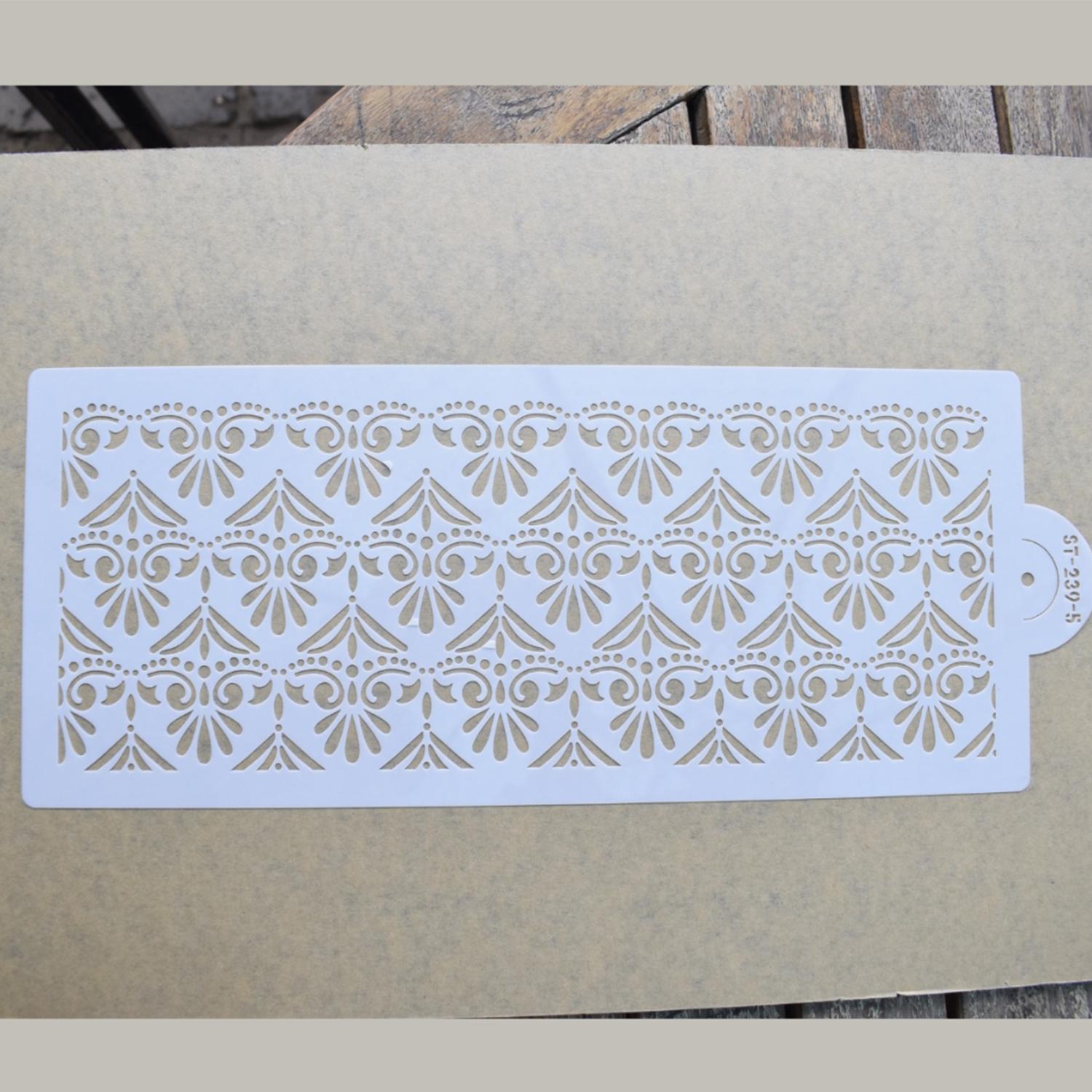 FLEUR DE LIS CAKE STENCIL ST 239-5