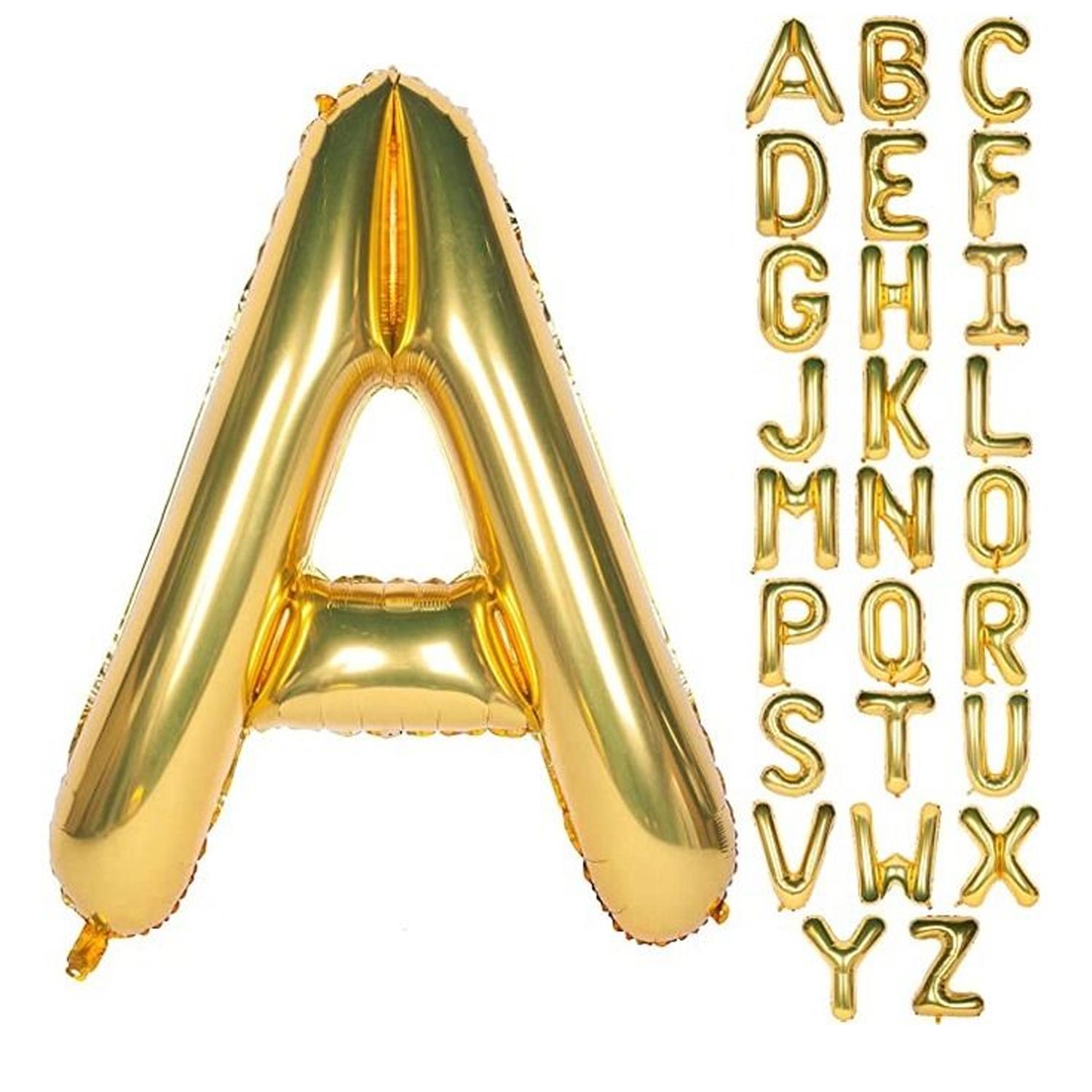 FOIL BALLOON 32 INCH GOLD LETTER A