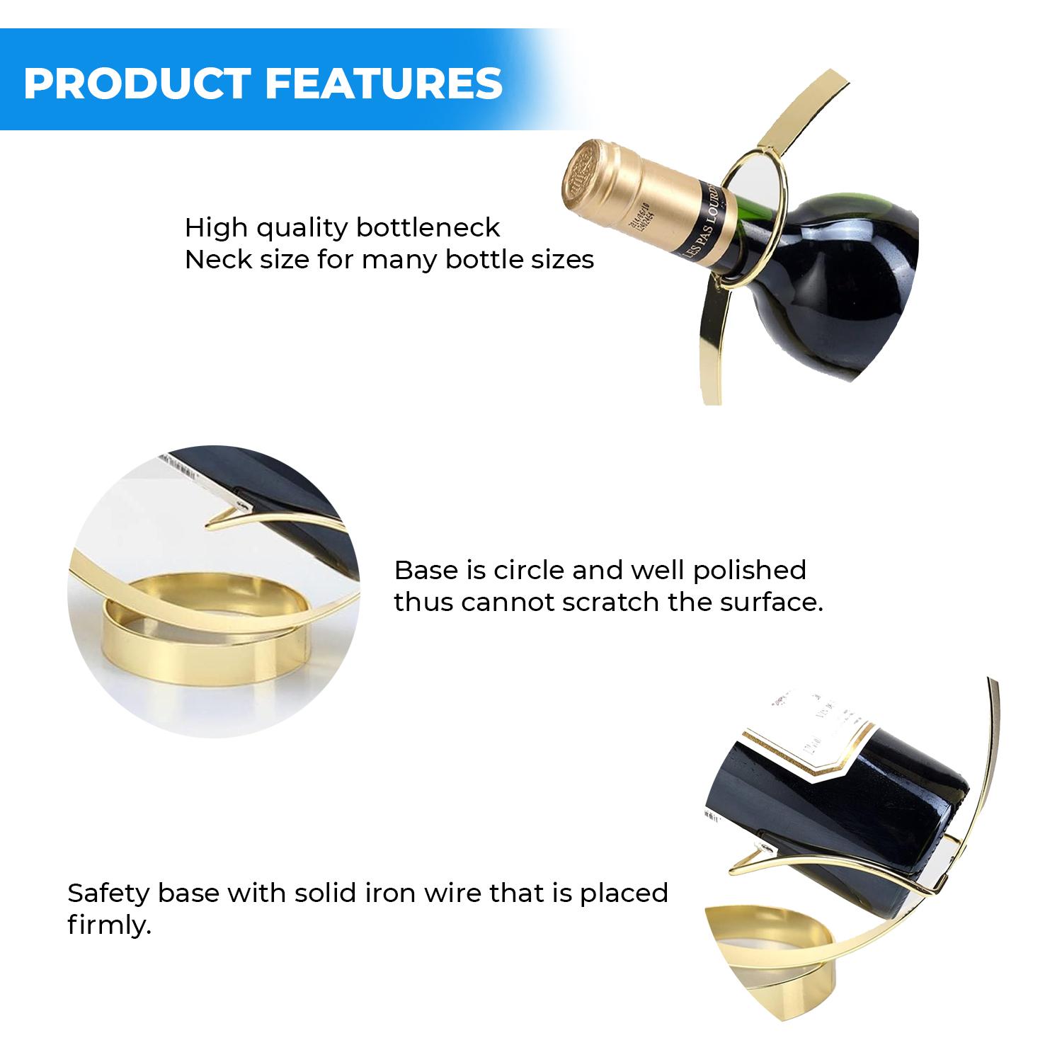 FULL MOON WINE HOLDER GOLD