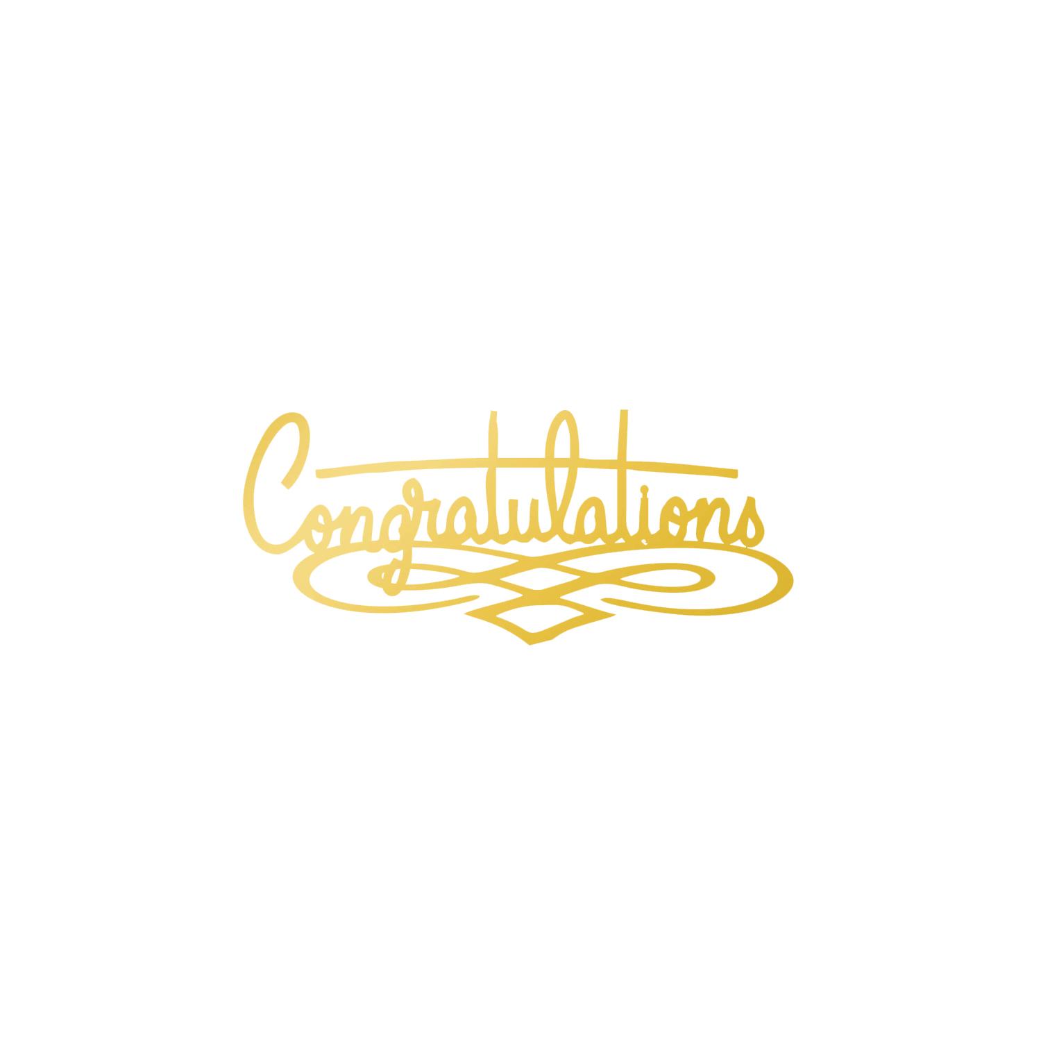 GOLD MIRROR GRADUATION SIDE TOPPER