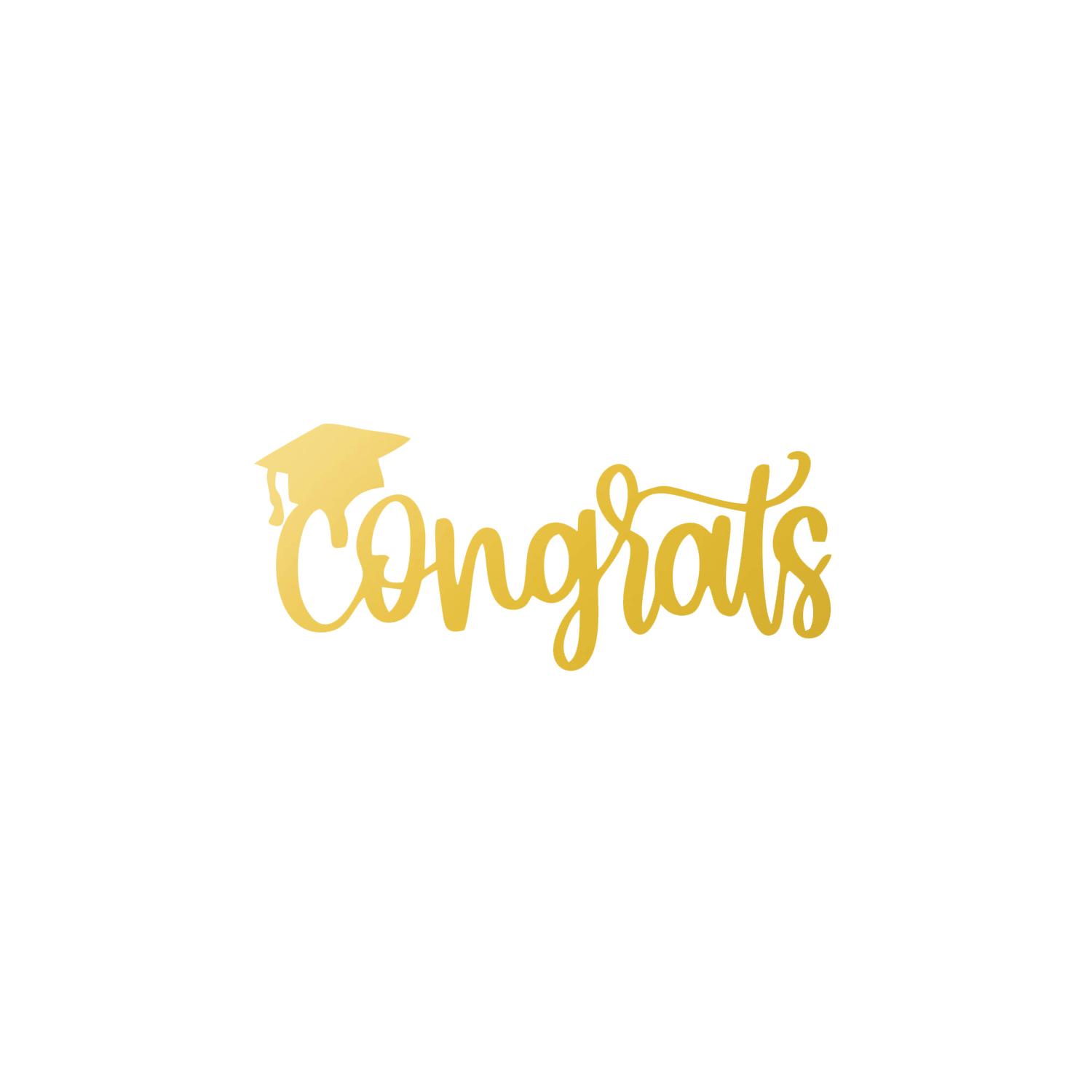 GOLD MIRROR GRADUATION SIDE TOPPER