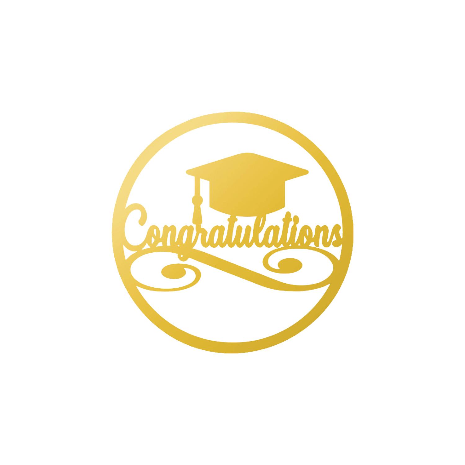 GOLD MIRROR GRADUATION SIDE TOPPER