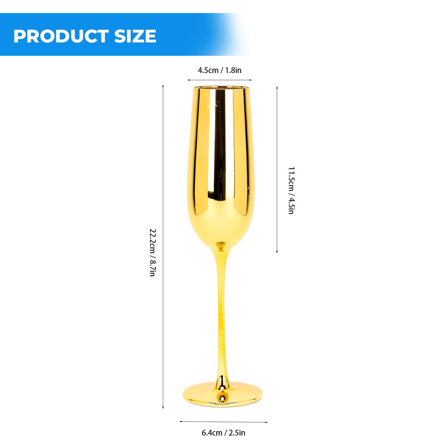 GOLD CHAMPAGNE GLASS