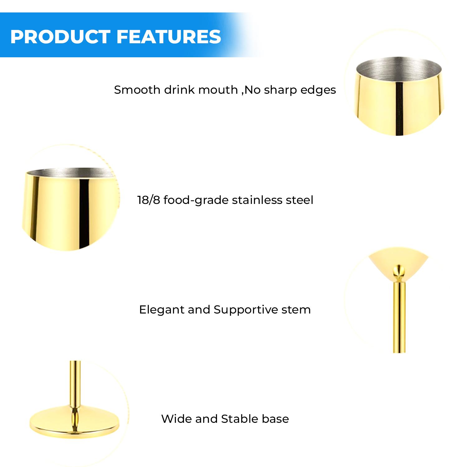 GOLD CHAMPAGNE GLASS