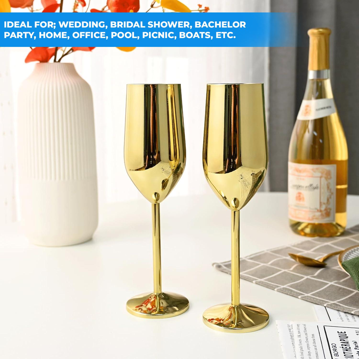 GOLD CHAMPAGNE GLASS