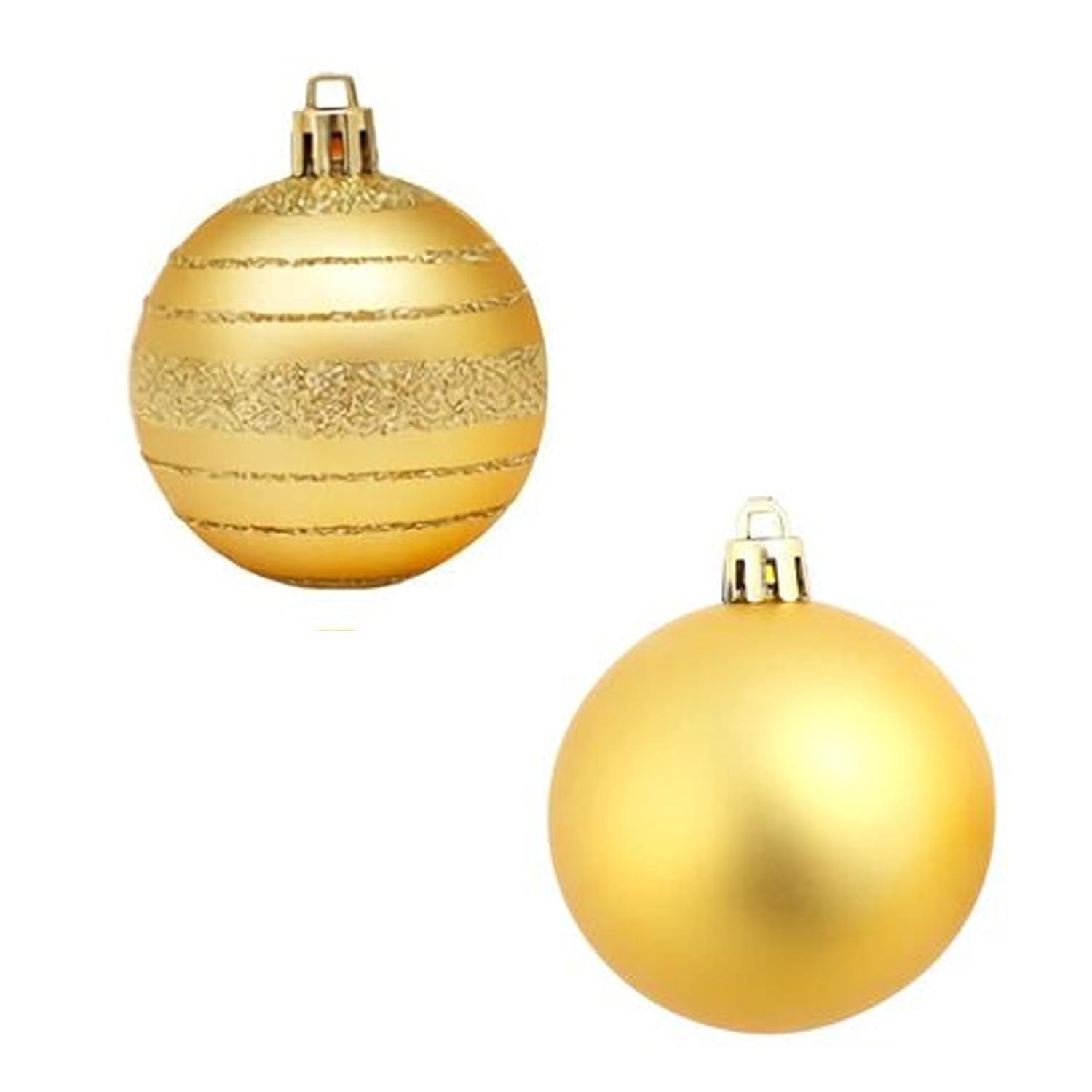 GOLD CHRISTMAS BALL 6CM