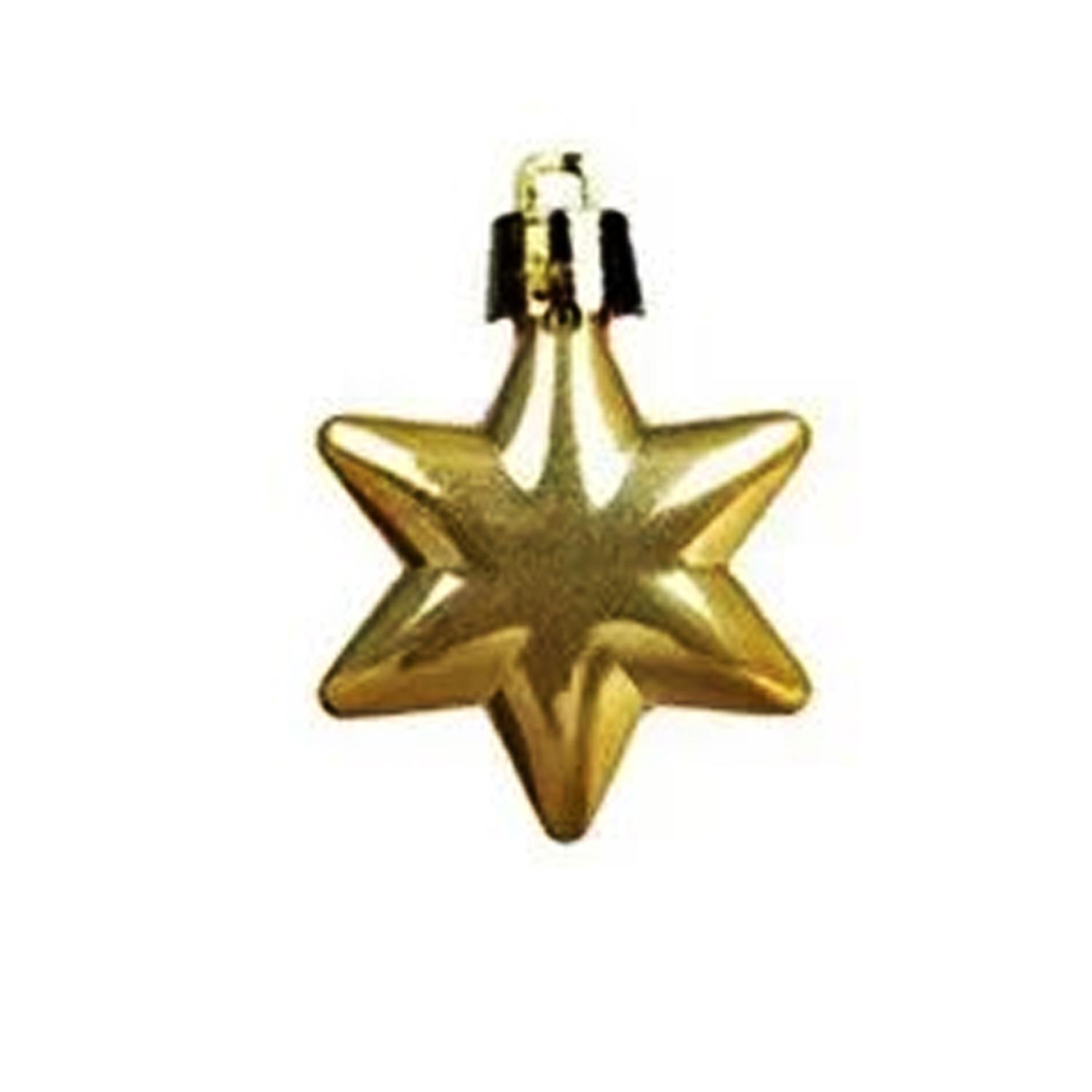 GOLD CHRISTMAS STAR 3CM