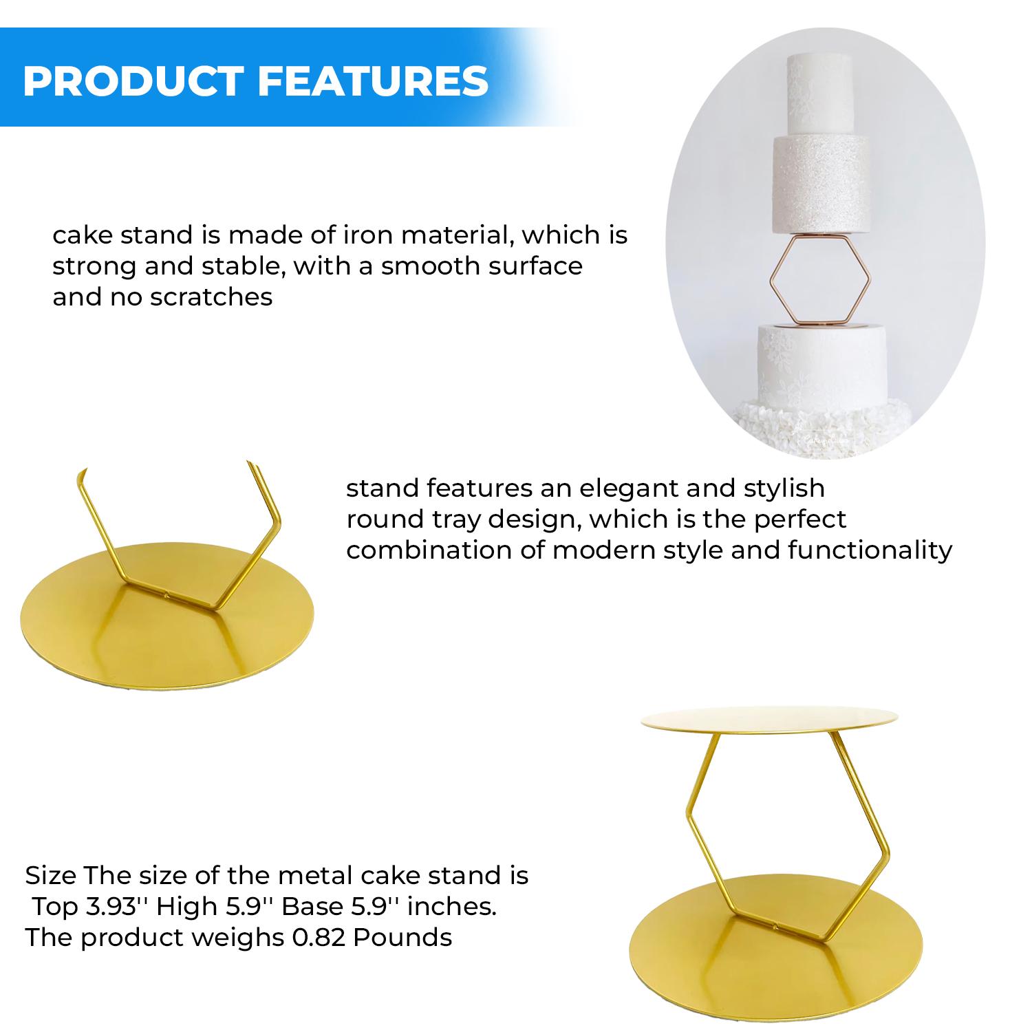 GOLD HEXAGON TIER SEPARATOR 6'' X 6''