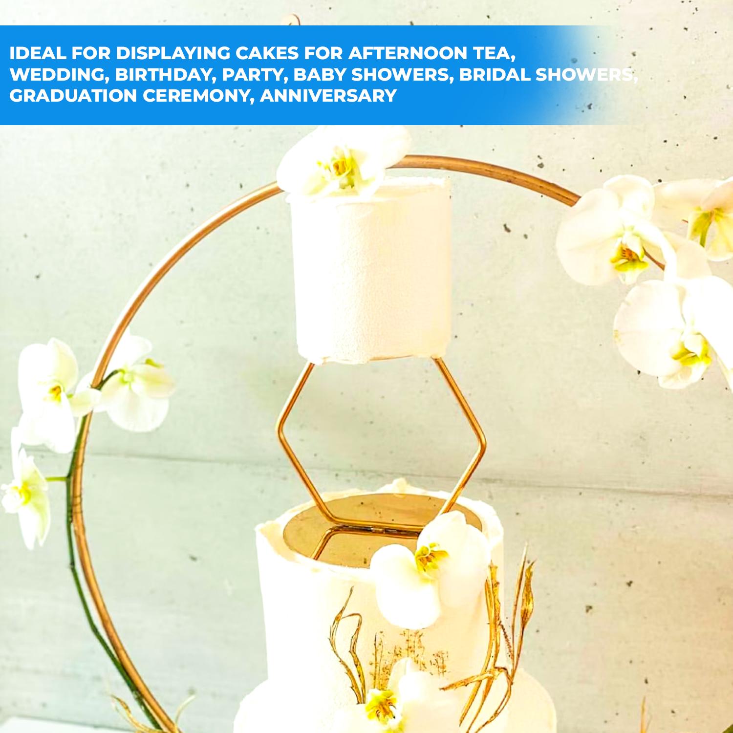 GOLD HEXAGON TIER SEPARATOR 6'' X 6''