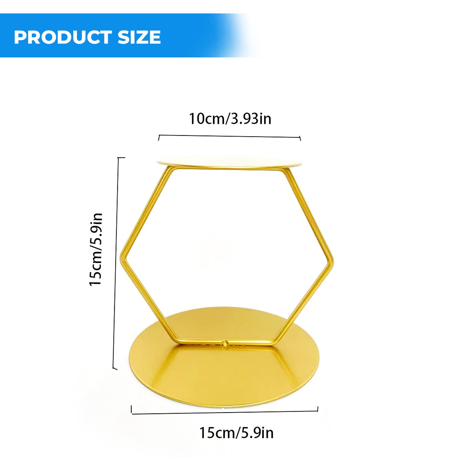 GOLD HEXAGON TIER SEPARATOR 6'' X 6''