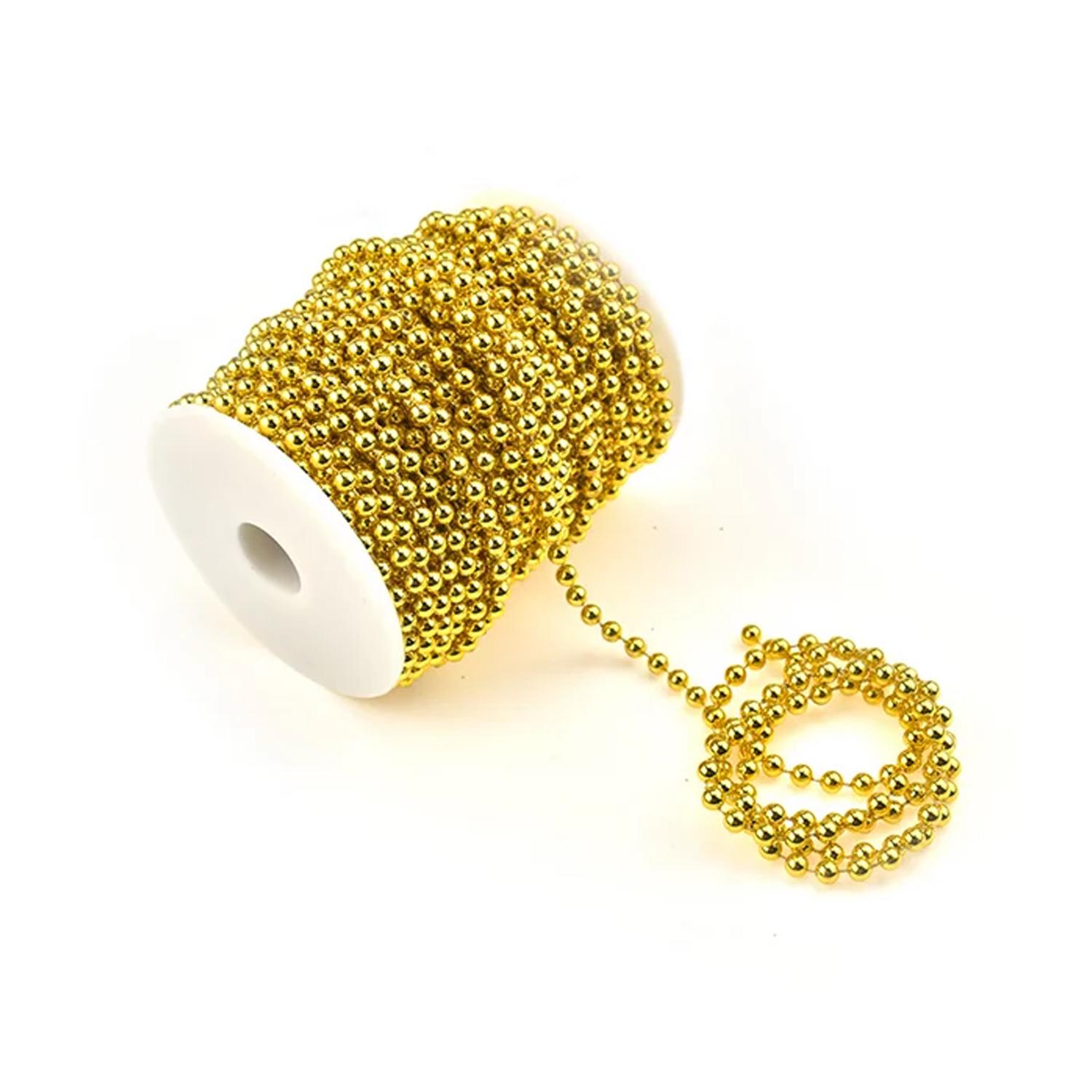 GOLD PEARL RIBBON ROLL (11 Metres)