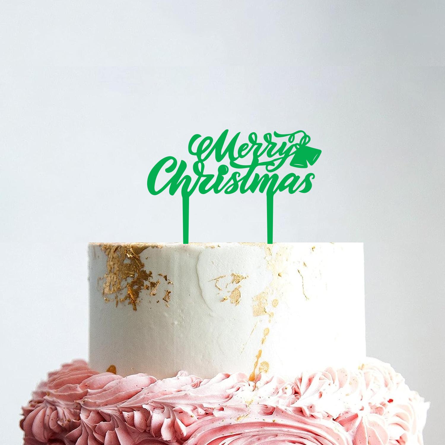 GREEN ACRYLIC CHRISTMAS TOPPER 01