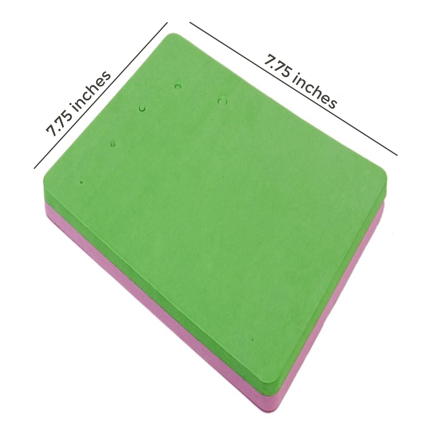 GREEN AND PINK FLOWER FOAM PADS