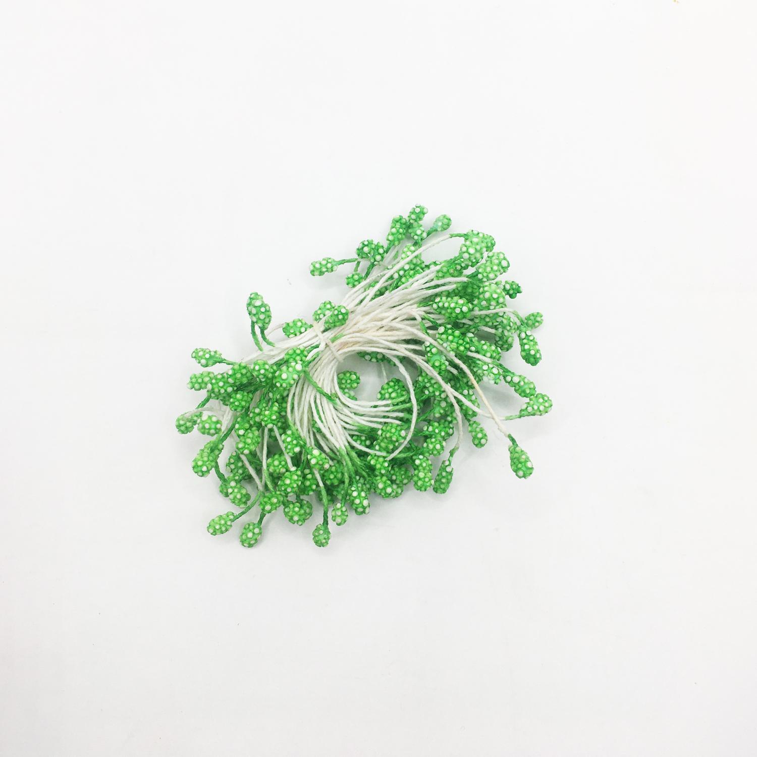 GREEN TEXTURED STAMENS 80PCS