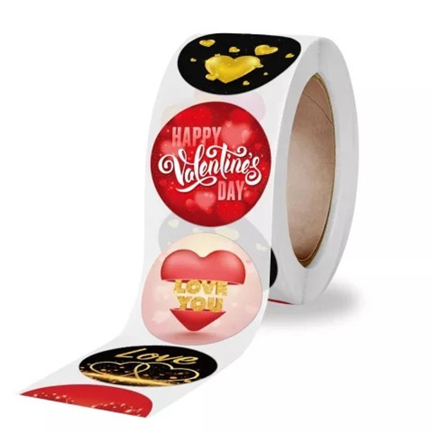 HAPPY VALENTINES DAY STICKER ROLL