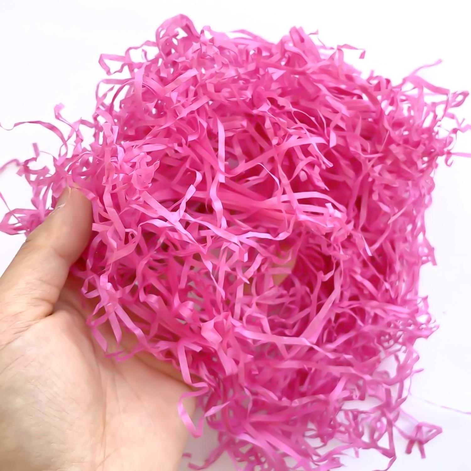 HOT PINK SHREDDED PAPER