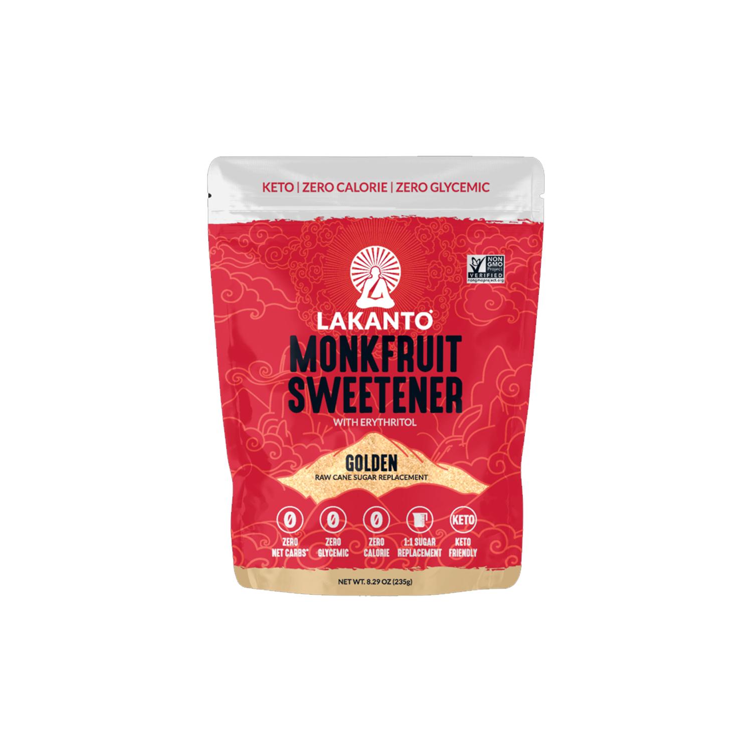 LAKANTO MONKFRUIT SWEETENER GOLDEN 235GMS