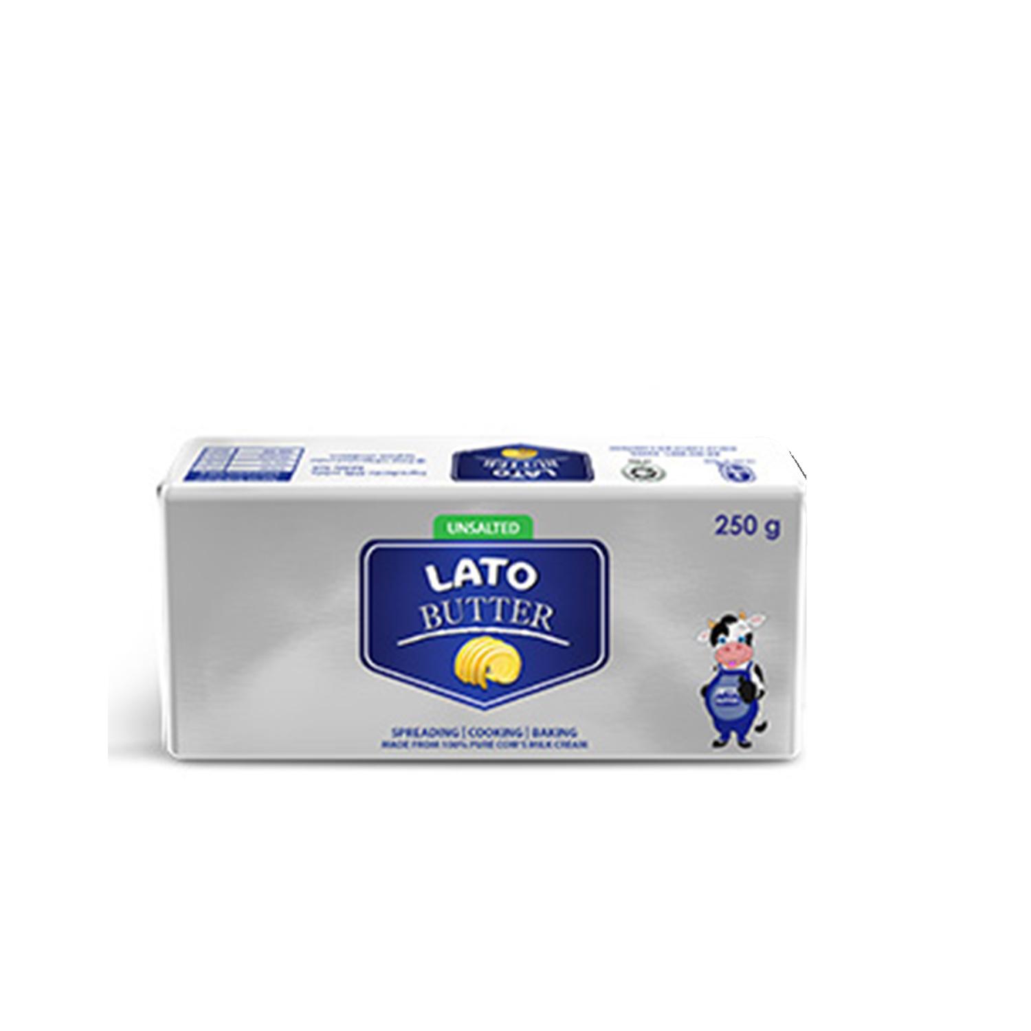 LATO BUTTER UNSALTED 250GMS