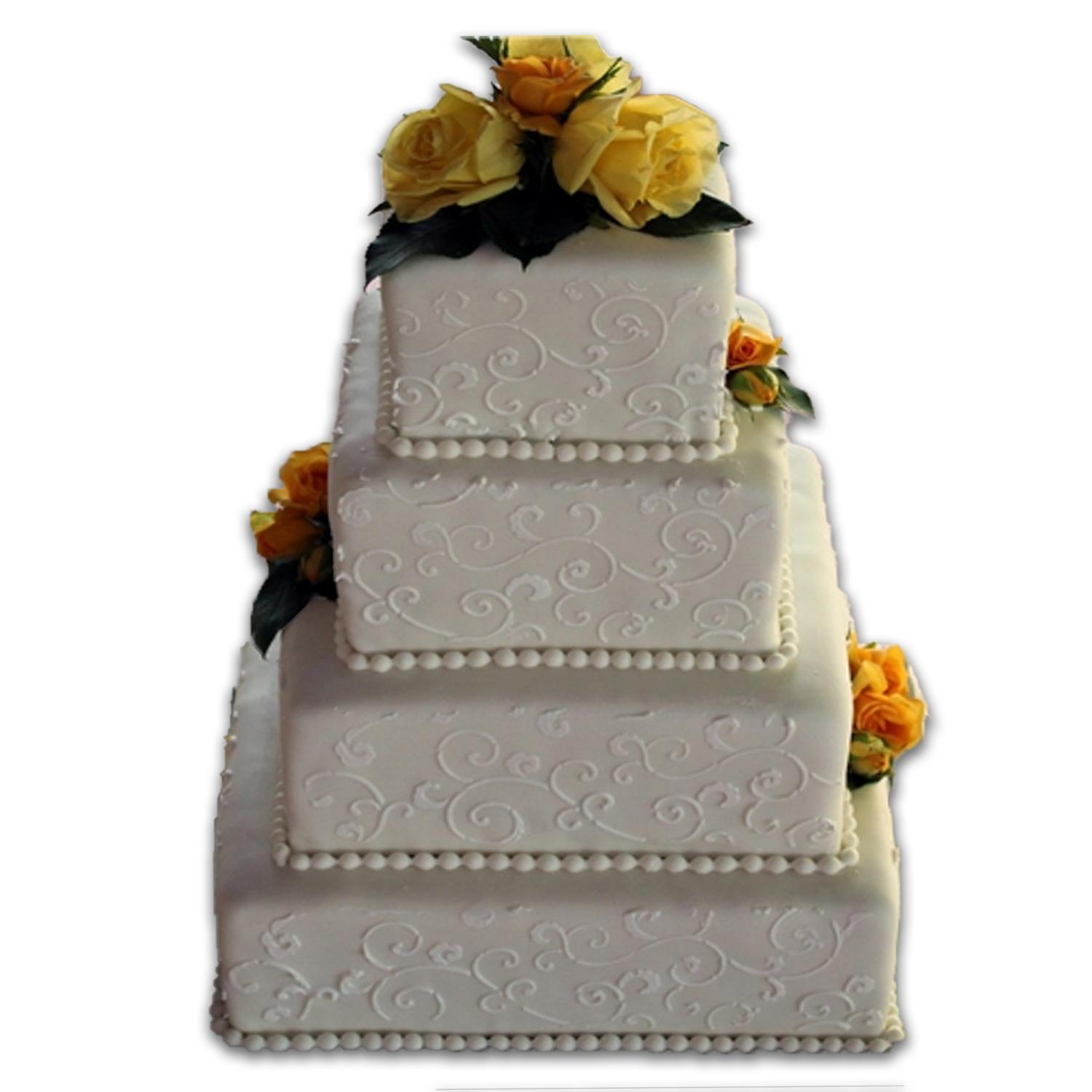 LEAFY SCROLL CAKE STENCIL