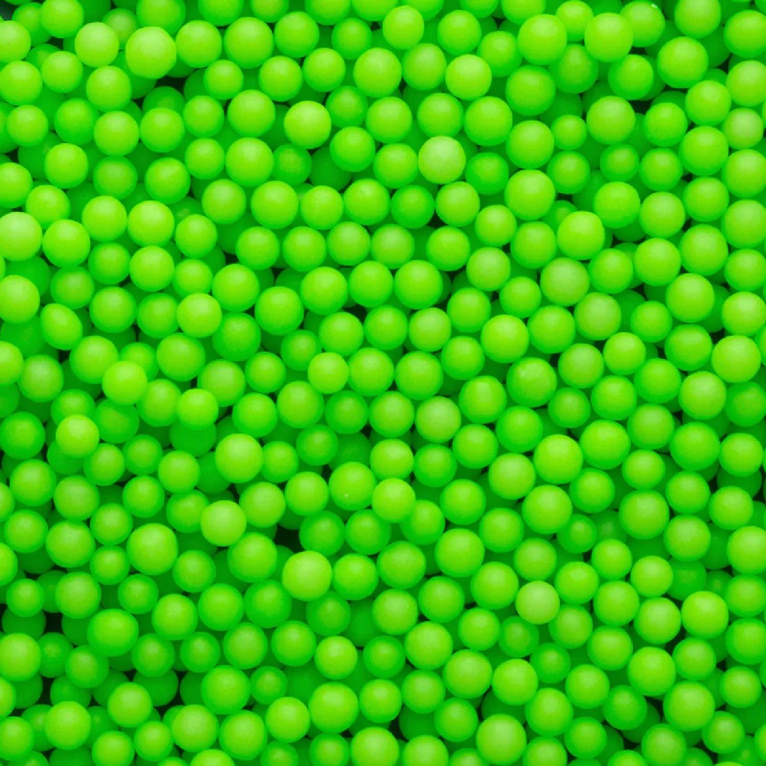 LIGHT GREEN SUGAR PEARLS 7MM 45GMS
