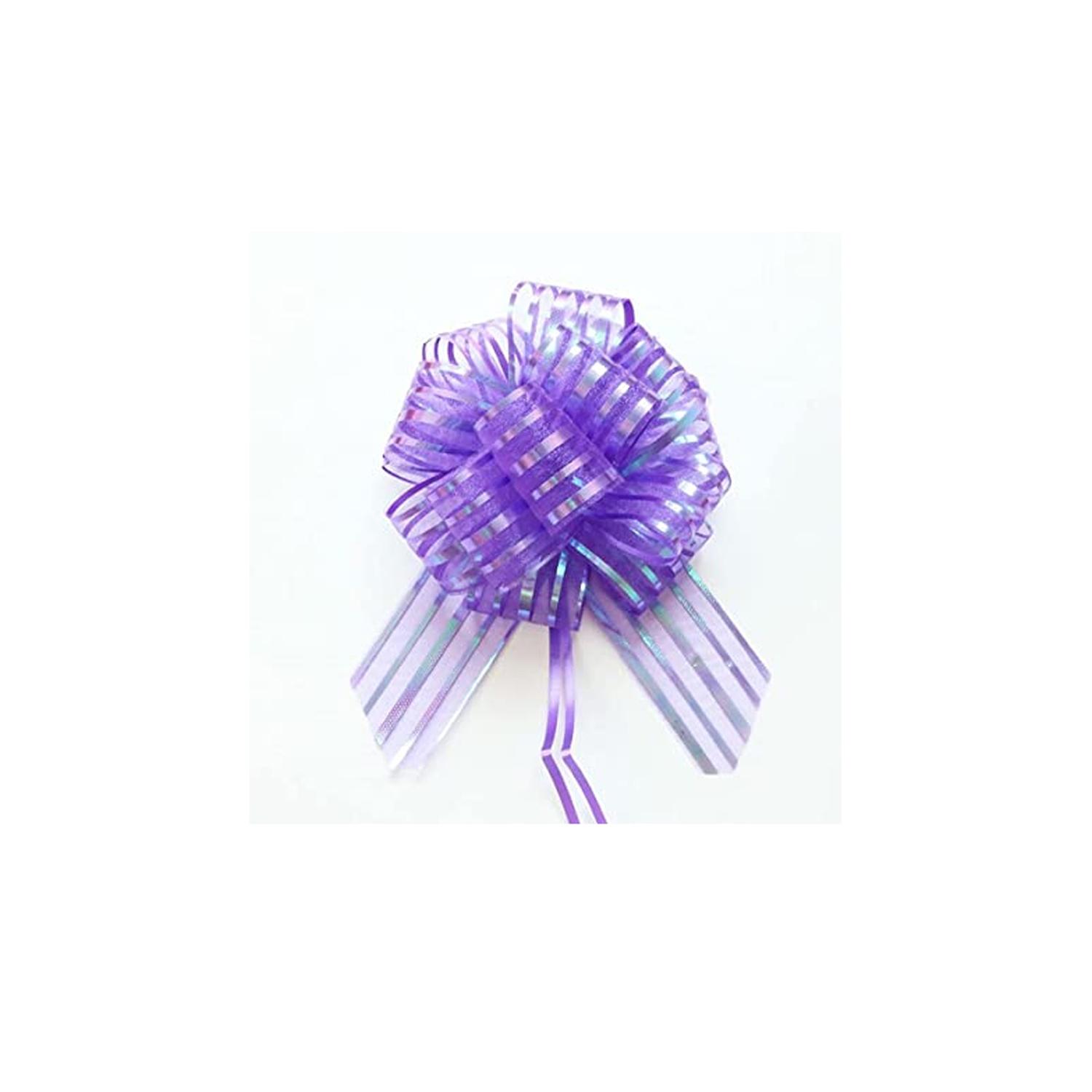 LILAC ORGANZA PULL FLOWER RIBBON