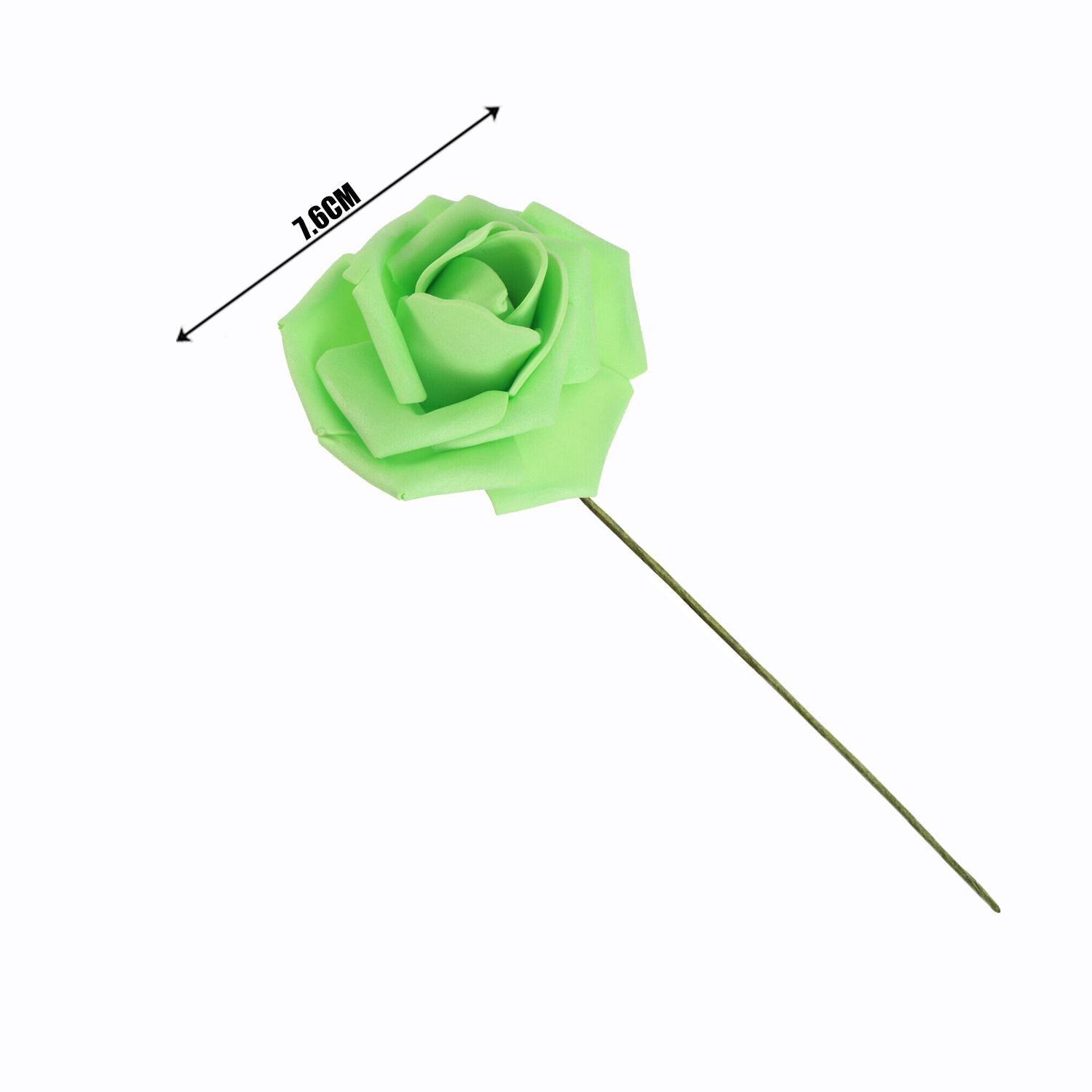 LIME GREEN ARTIFICIAL ROSE FLOWER