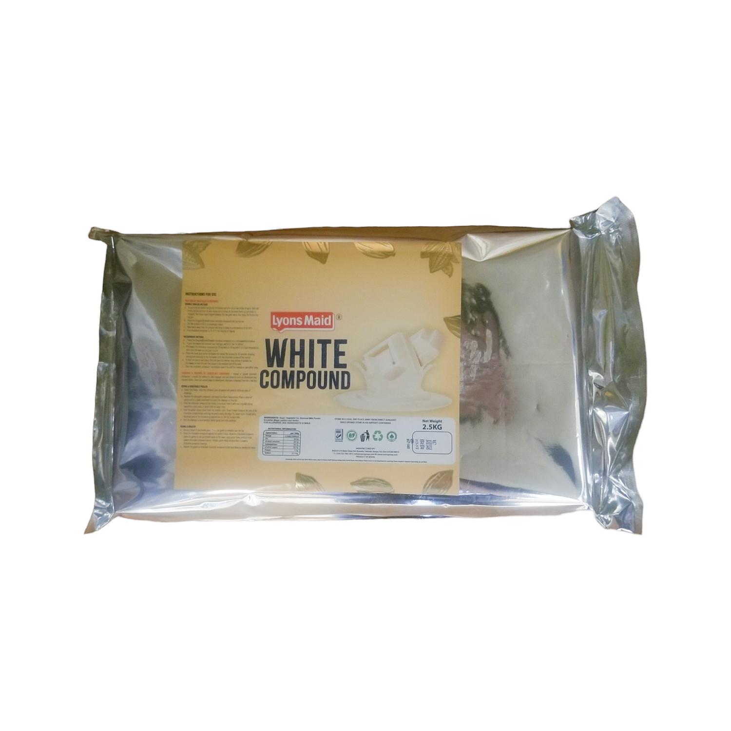 LYONS MAID WHITE CHOCOLATE COMPOUND 2.5KG