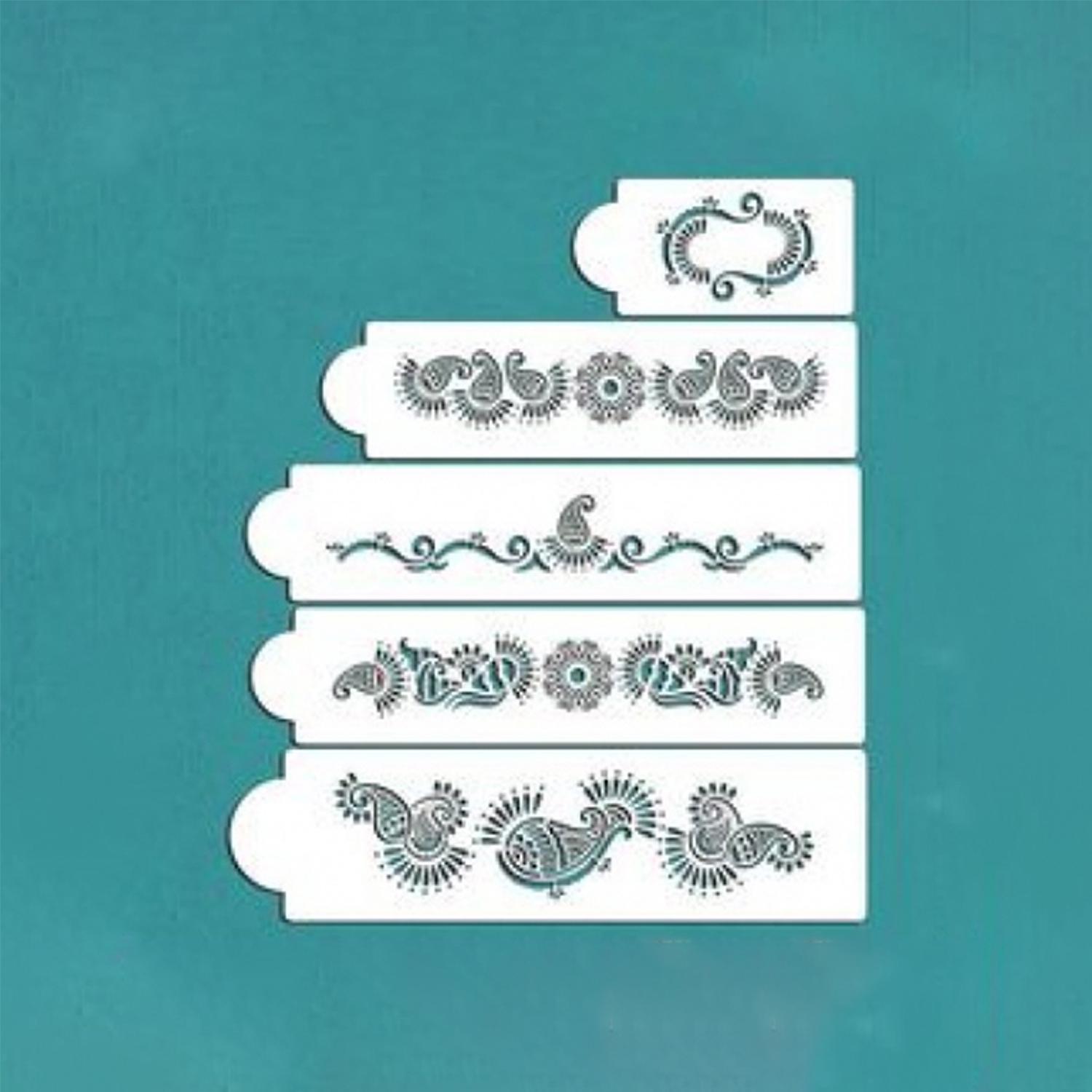 MEHNDI CAKE STENCIL SET 213