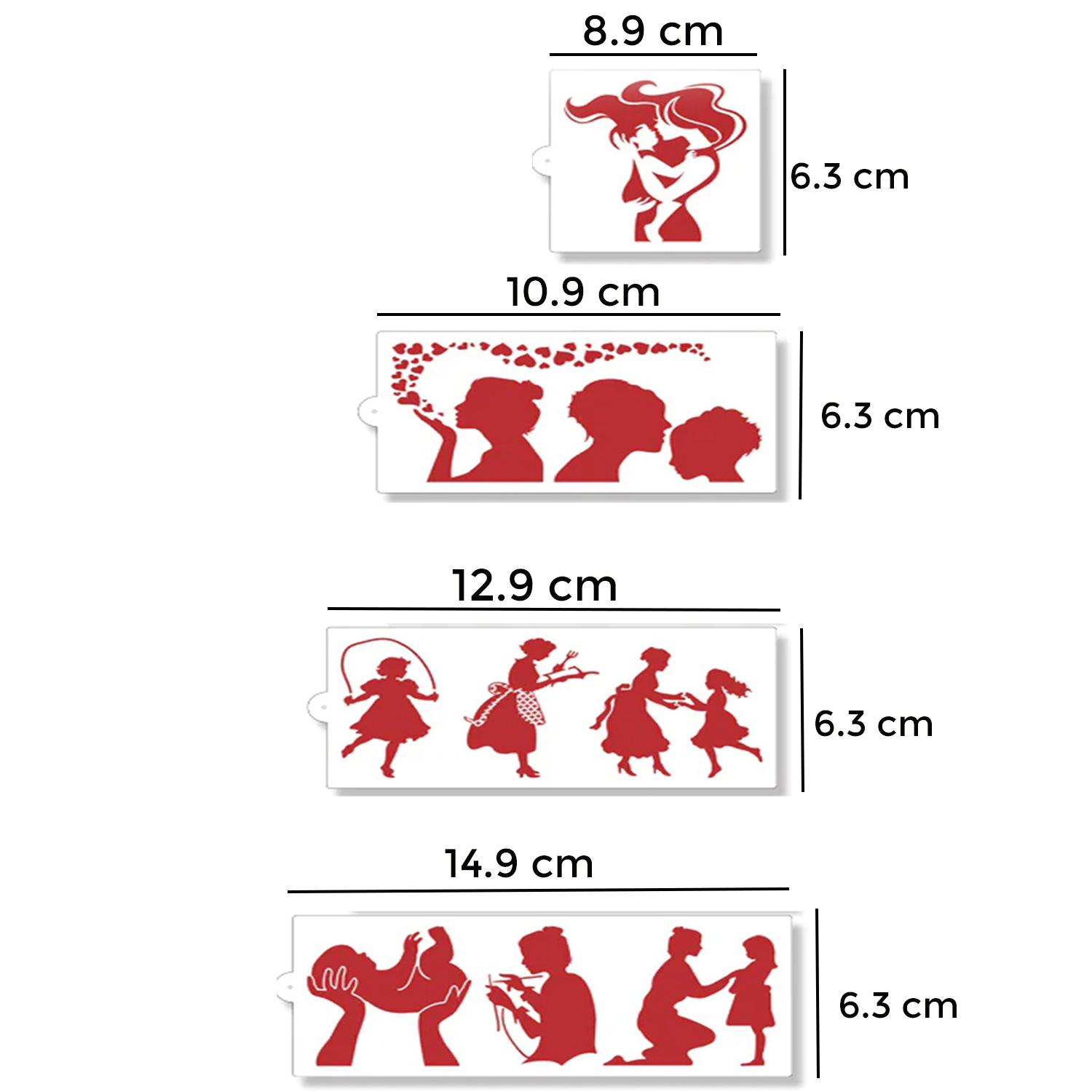 MOTHERS DAY THEME CAKE STENCIL